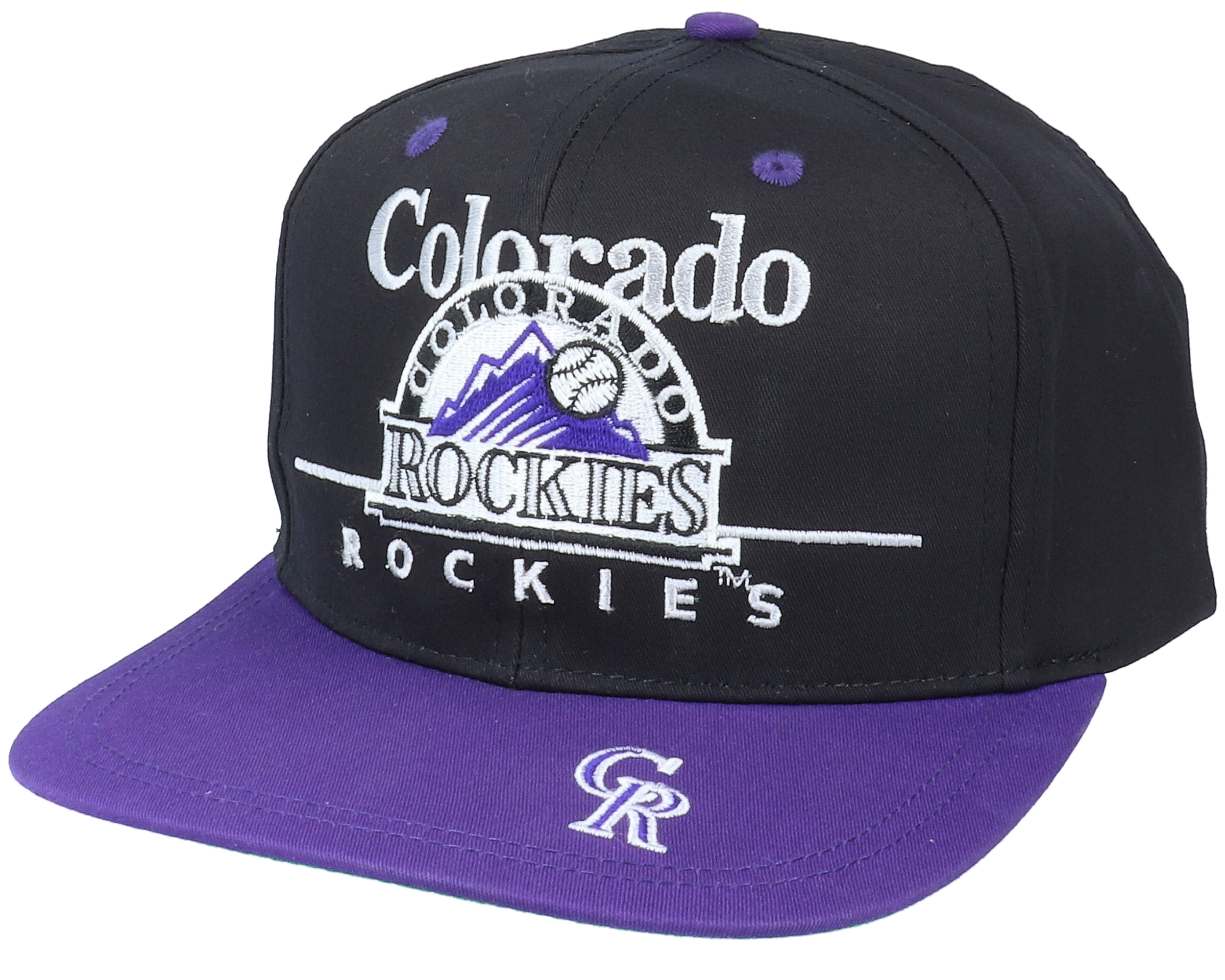 Colorado Rockies Classic MLB Vintage Black/Purple Snapback Twins