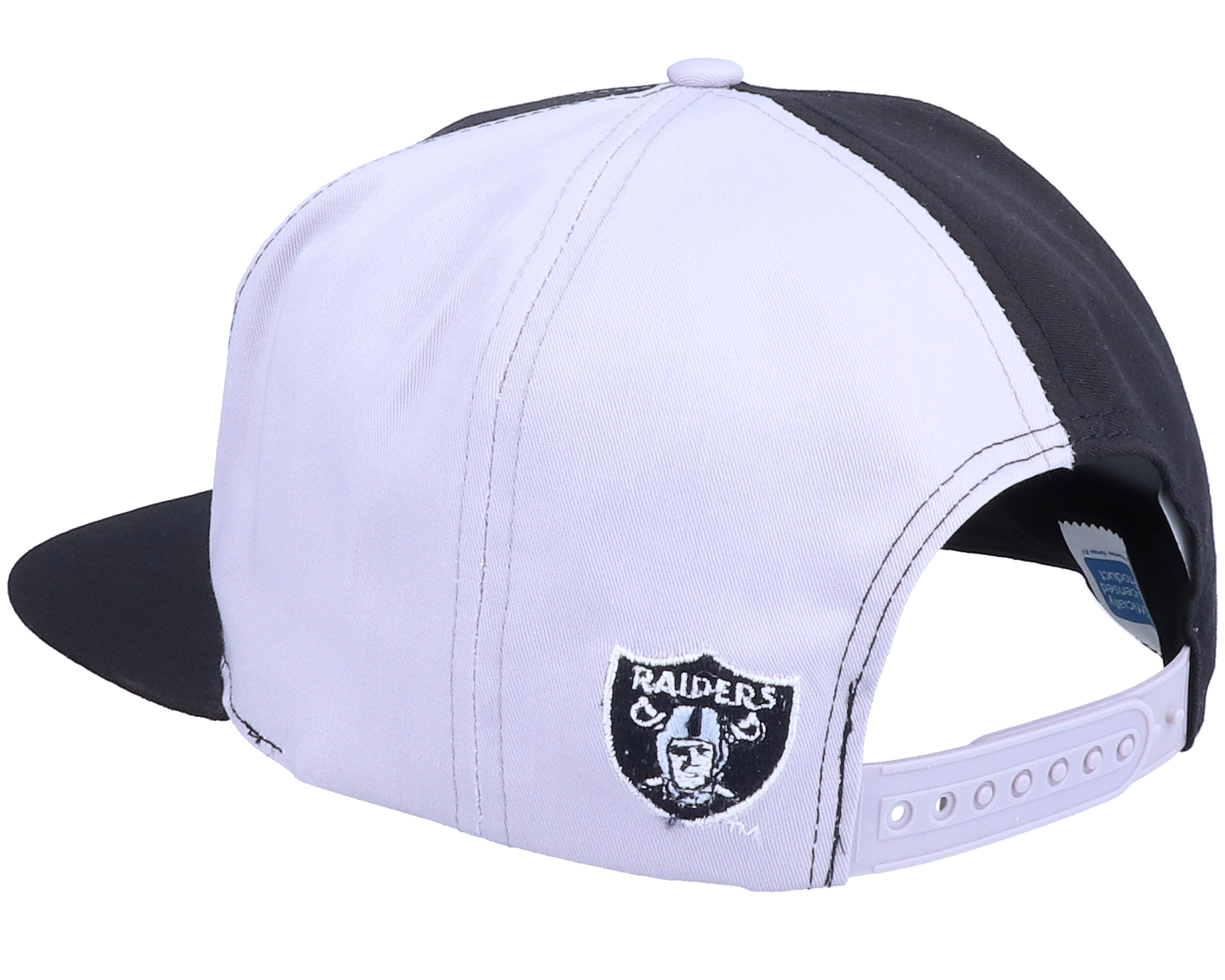 Las Vegas Raiders Big Logo NFL Vintage Black Grey Snapback Twins las-vegas-raiders-big-logo-nfl-vintage-black-grey-snapback-twins