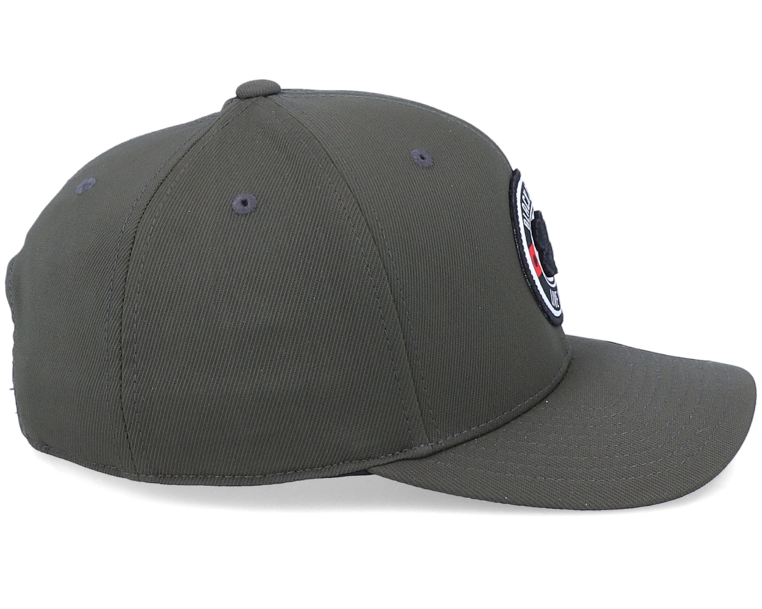 High Roller Army Green 110 Adjustable Black Clover caps Hatstore.co.uk