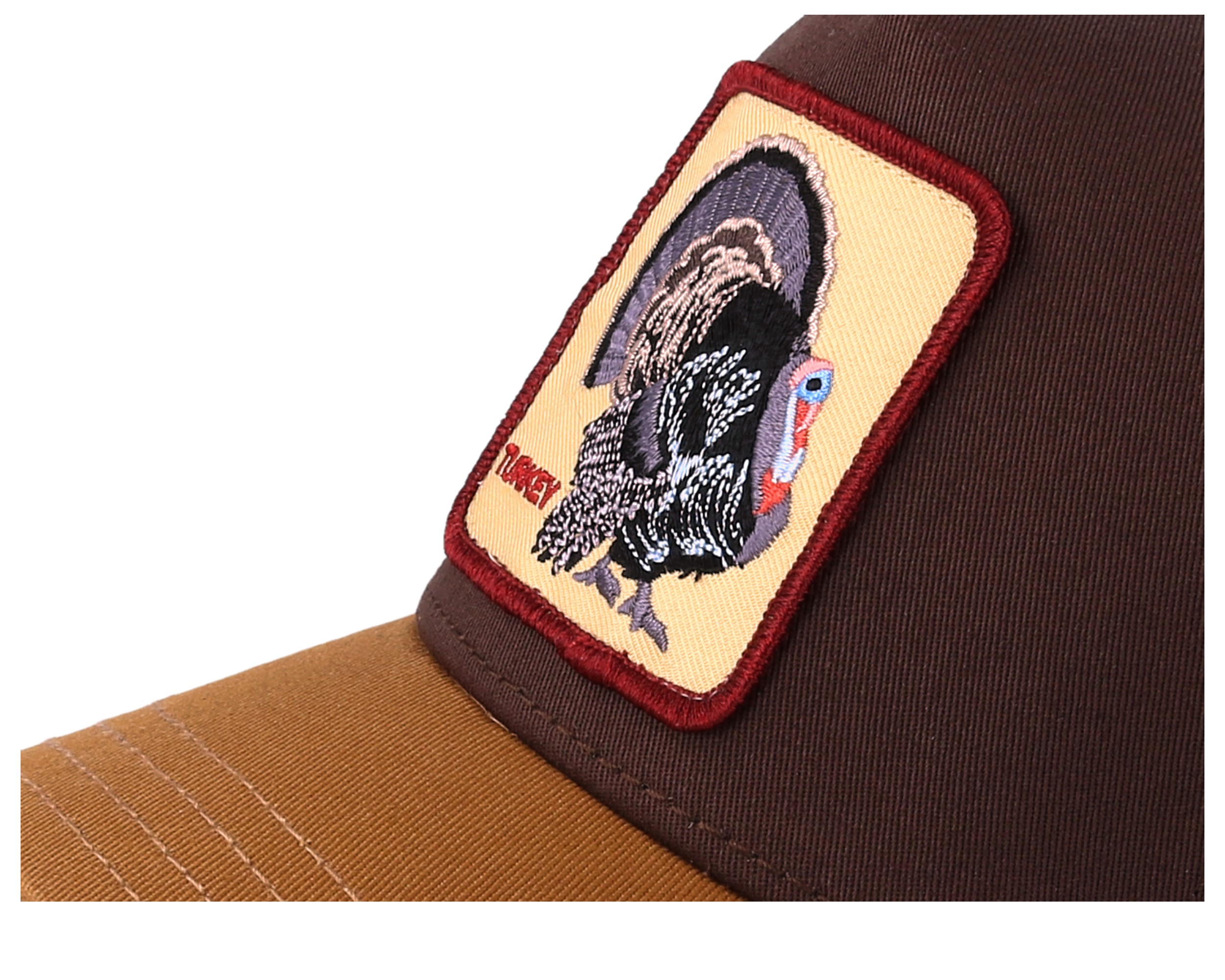 wild turkey dark brown brown trucker