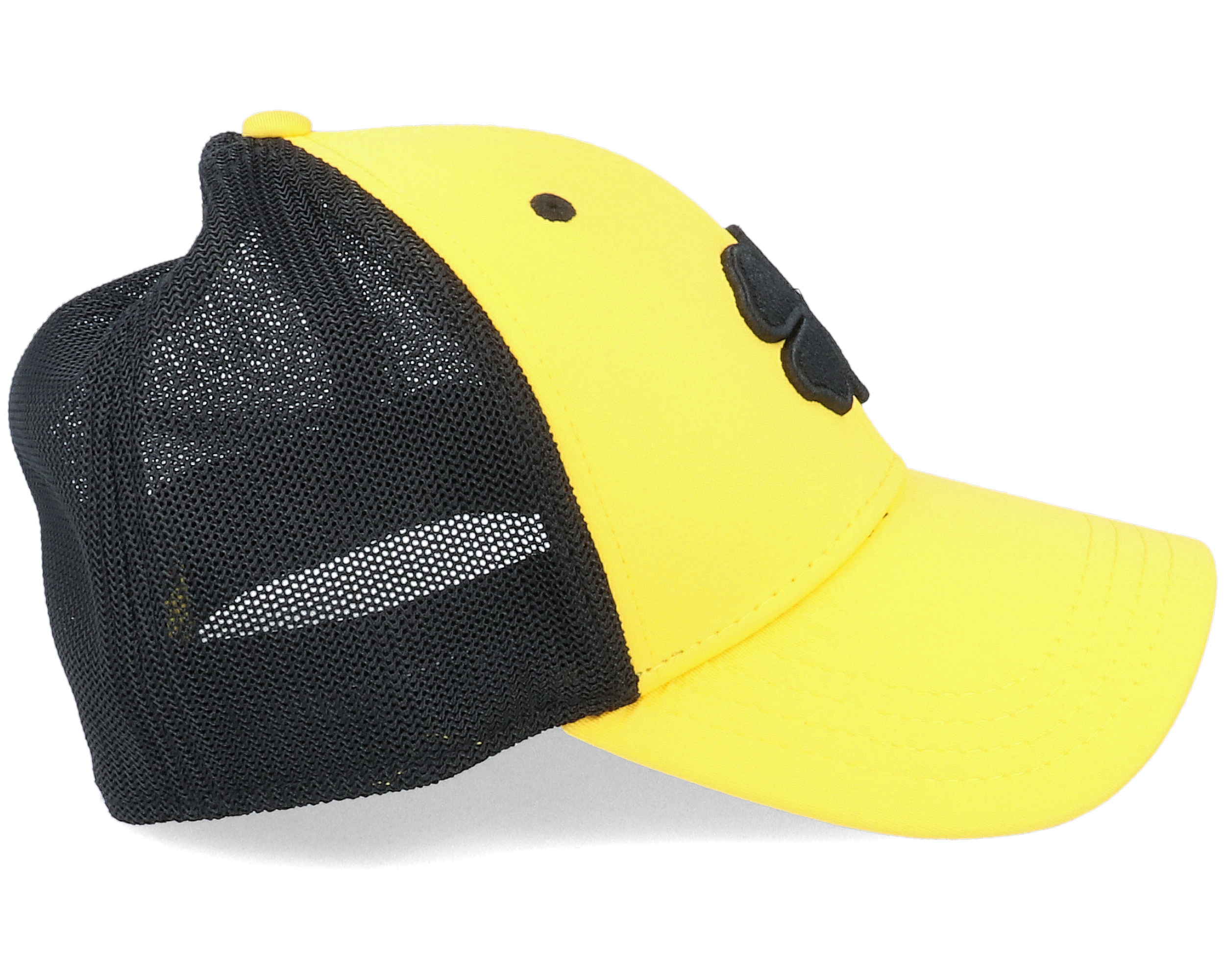 Premium Clover 94 Yellow Black Mesh Trucker Flexfit Black Clover Caps 