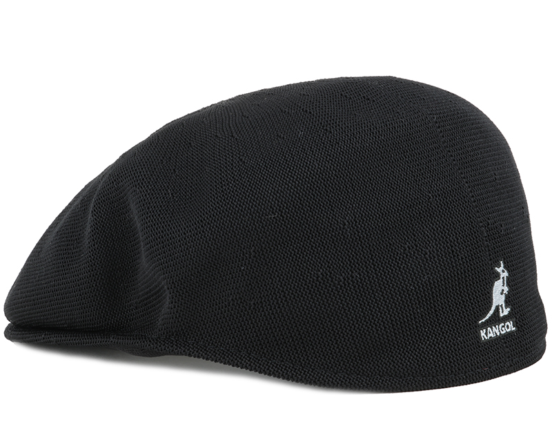 Tropic 504 Black Flat Cap Kangol