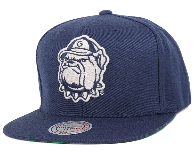 Hoyas Wool Solid Snapback Mitchell & Ness caps