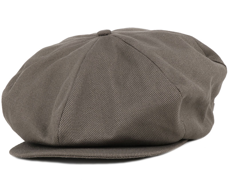 Ollie Charcoal Flat Cap Brixton caps Hatstore.co.uk