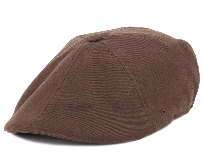 Wool 504 Brown Flexfit Flat Cap - Kangol caps | Hatstore.co.uk