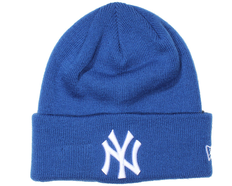 NY Yankees Essential Blue Beanie New Era beanies Hatstore.co.uk