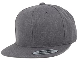 Dark Heather Grey Snapback - Yupoong