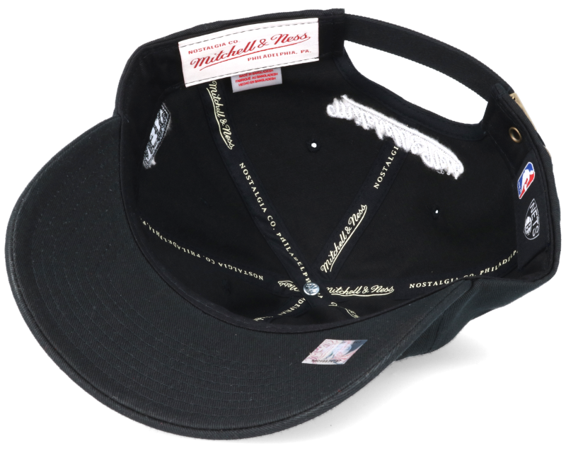 Brooklyn Nets Rock Font Dad Cap Adjustable Mitchell & Ness caps