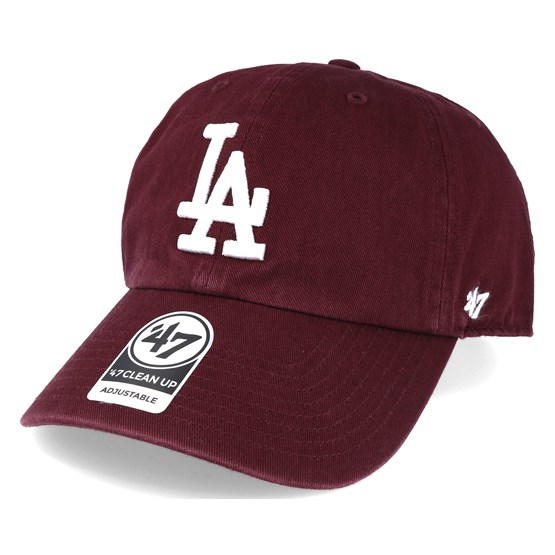 maroon dodgers hat