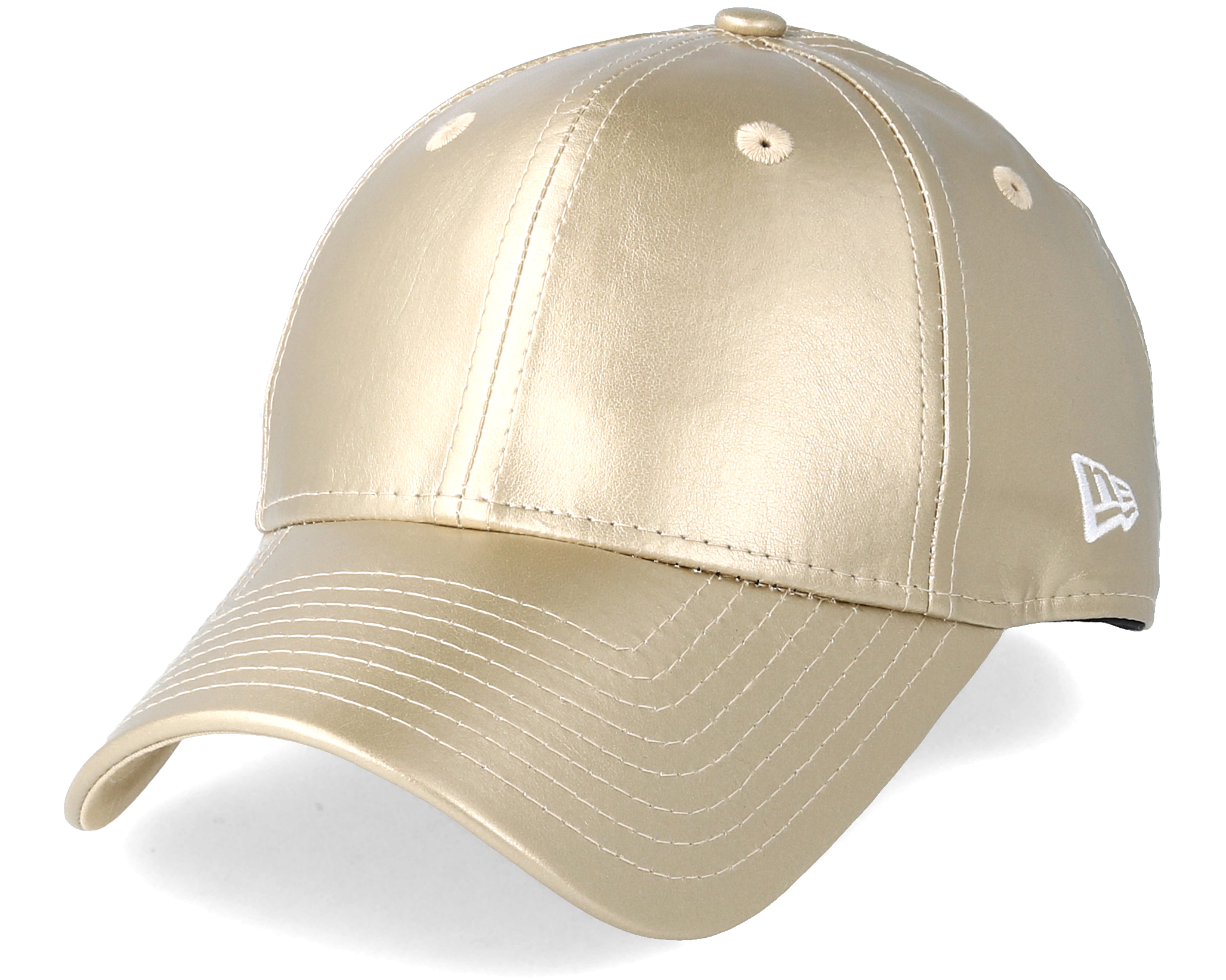 Womens Metallic Pu 9Forty Gold Adjustable - New Era caps