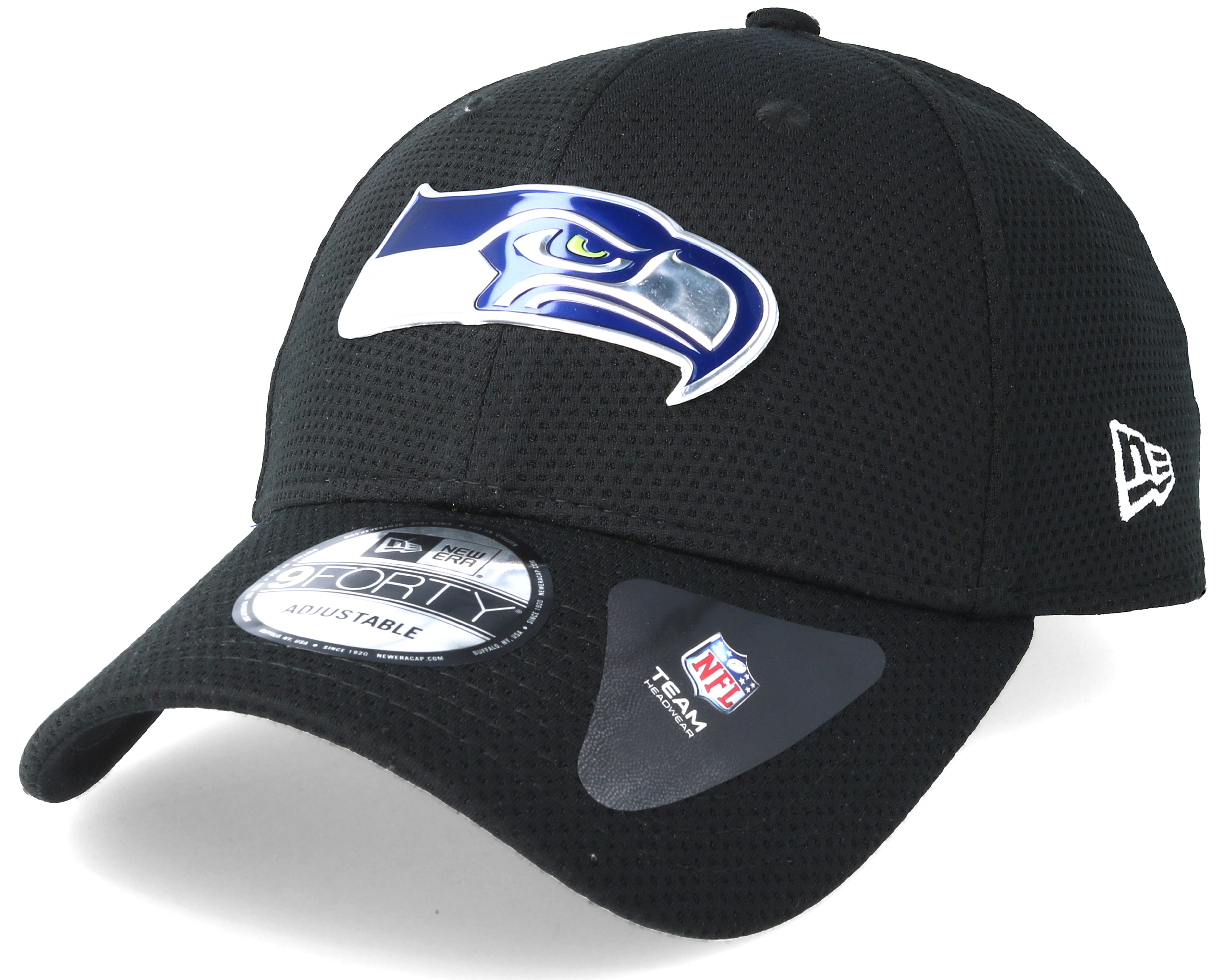 Seattle Seahawks Logo Pack 940 Black Adjustable - New Era ...