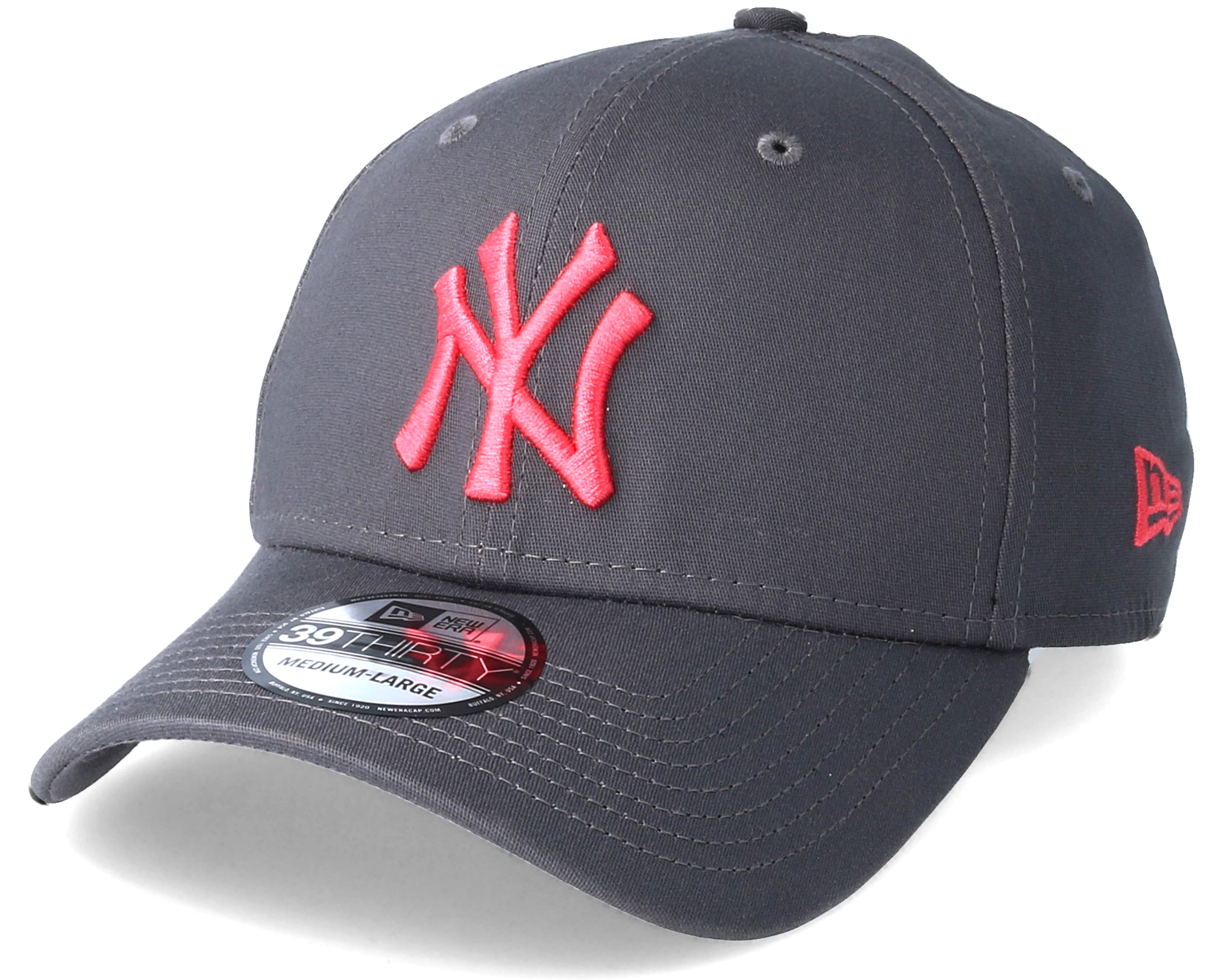 New York Yankees League Essential 39Thirty Grey/Pink Flexfit - New Era ...