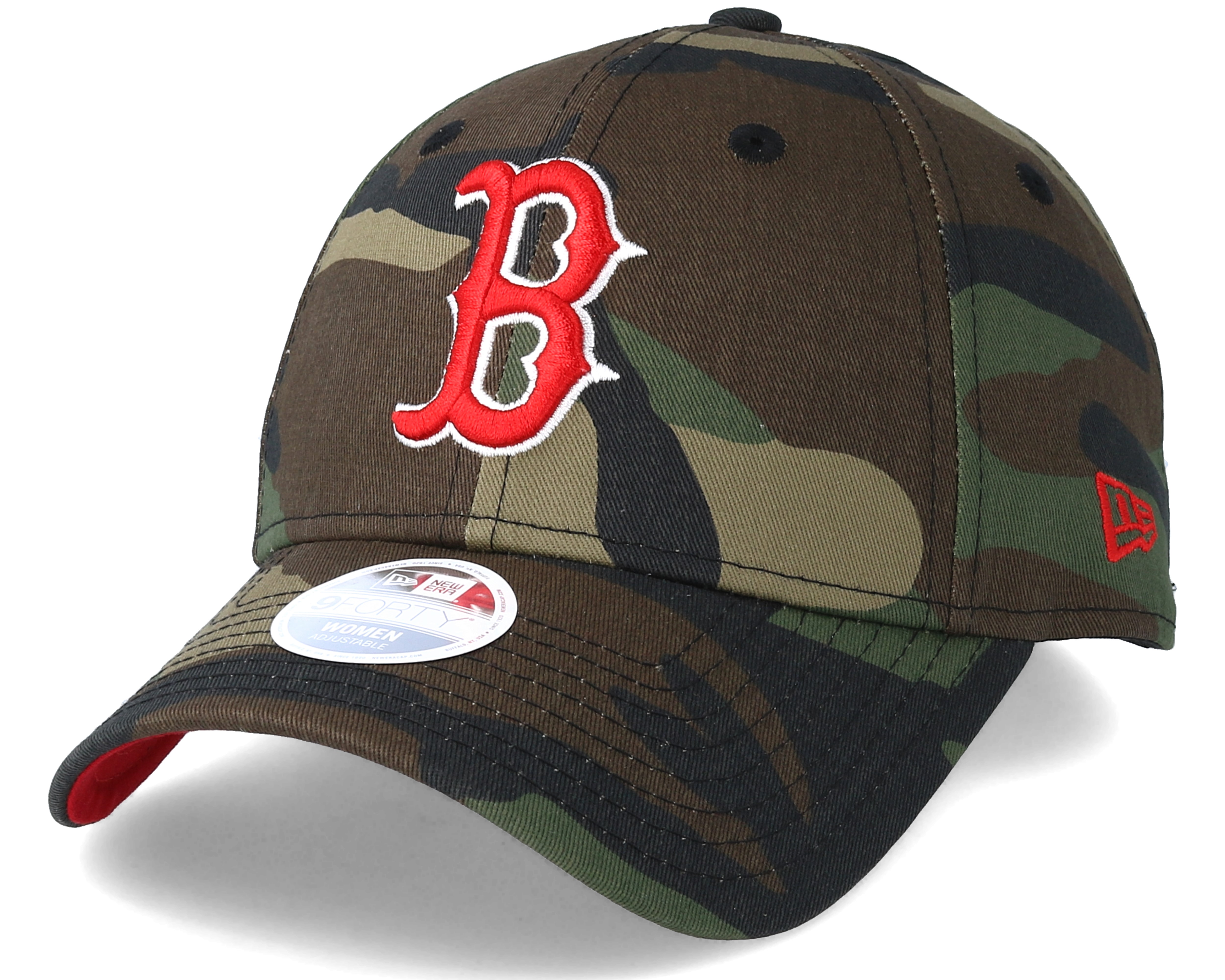 Boston Red Sox Women Team 9Forty Green Camo Adjustable New Era caps