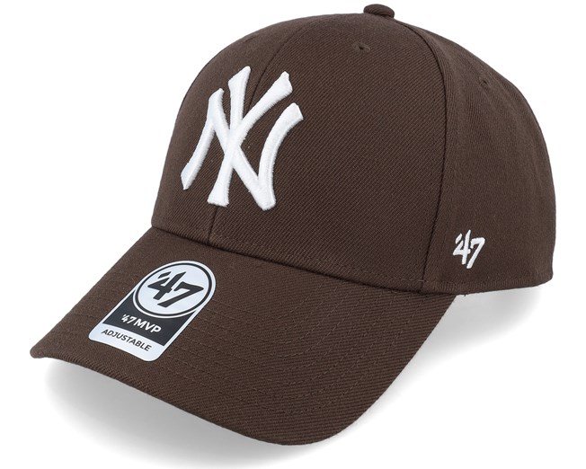 New York Yankees Mvp Brown Adjustable - 47 Brand caps - Hatstoreworld.com