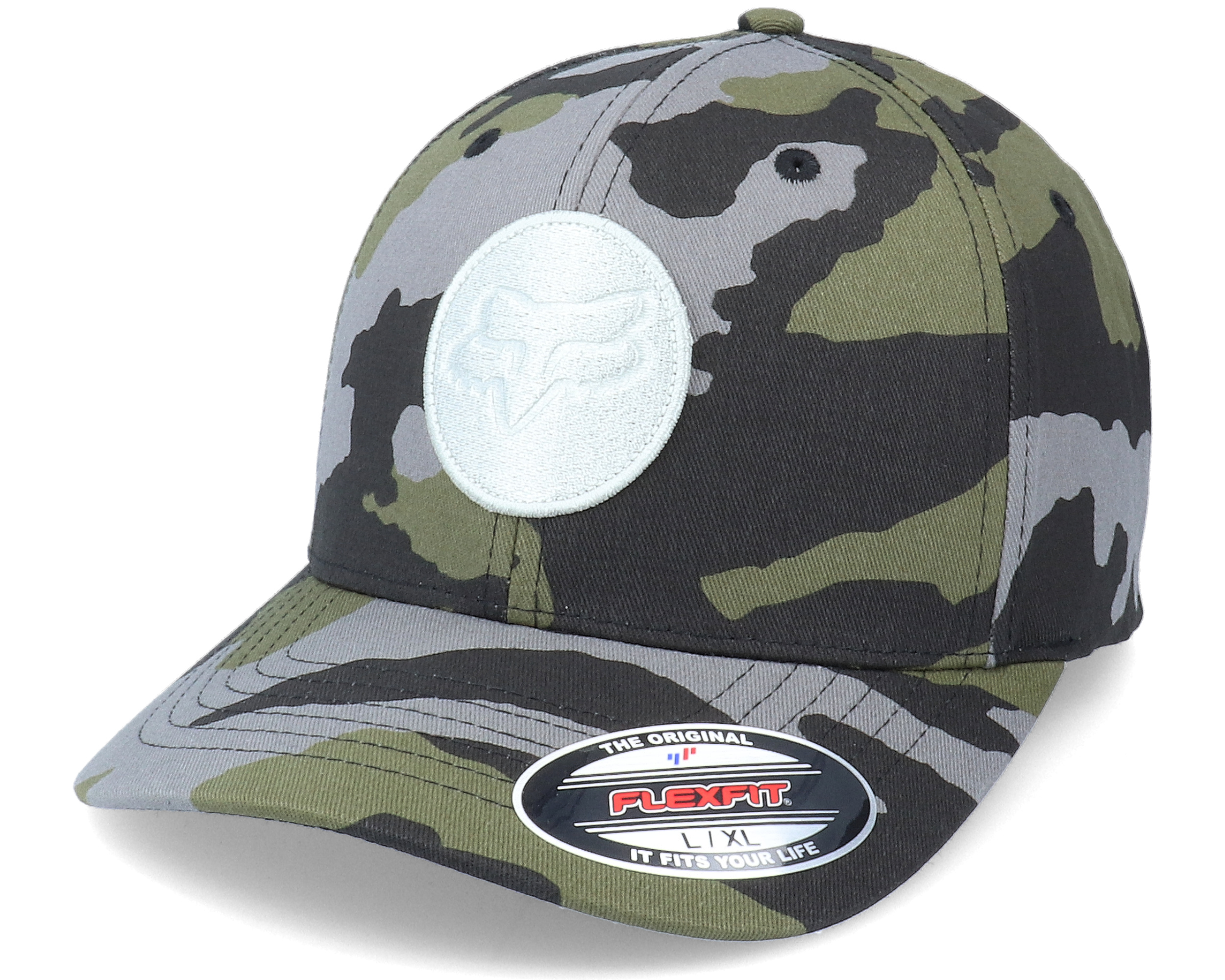 Session Hat Green Camo Flexfit - Fox 