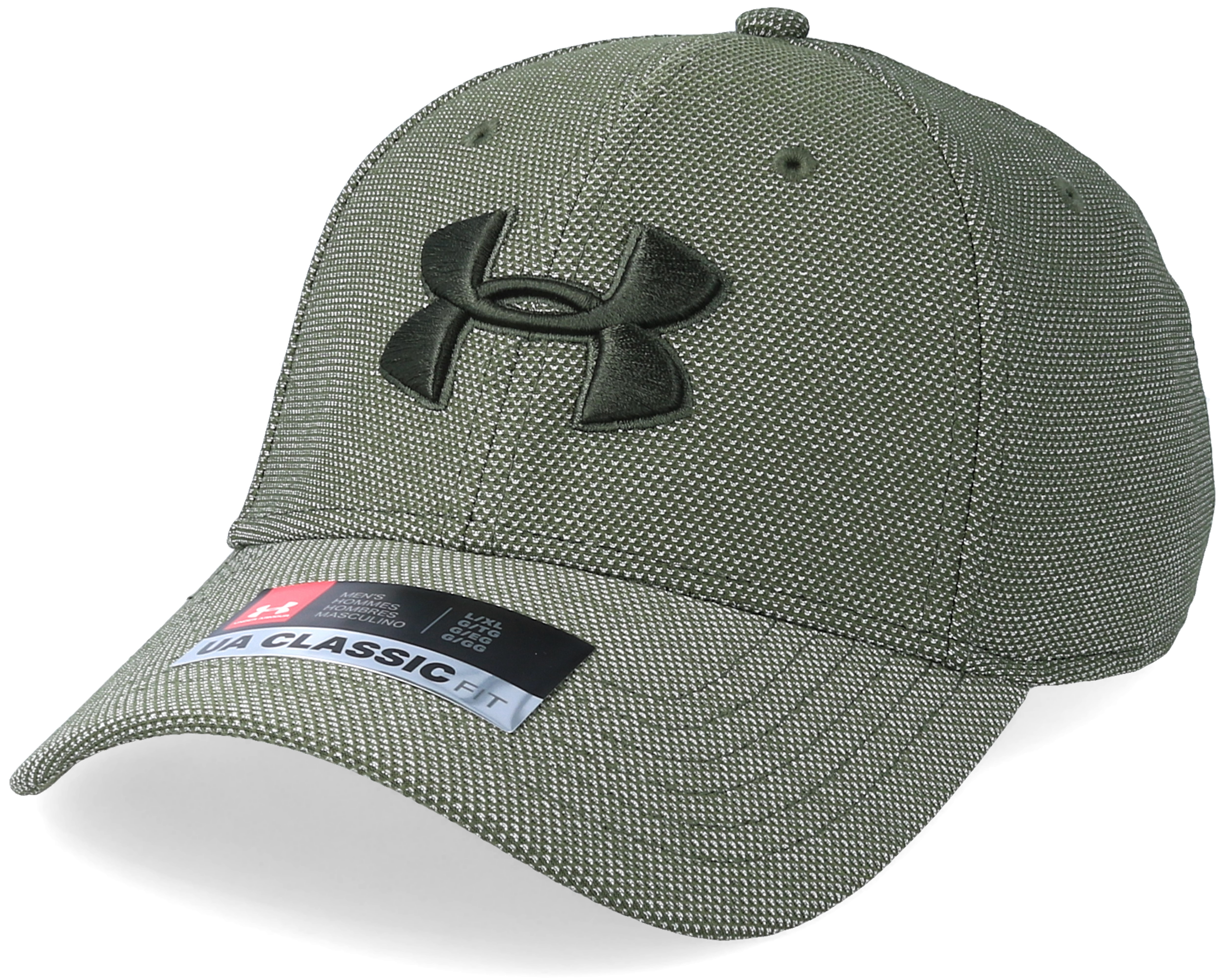Heathered Blitzing 3.0 Downtown Green Flexfit - Under Armour caps ...