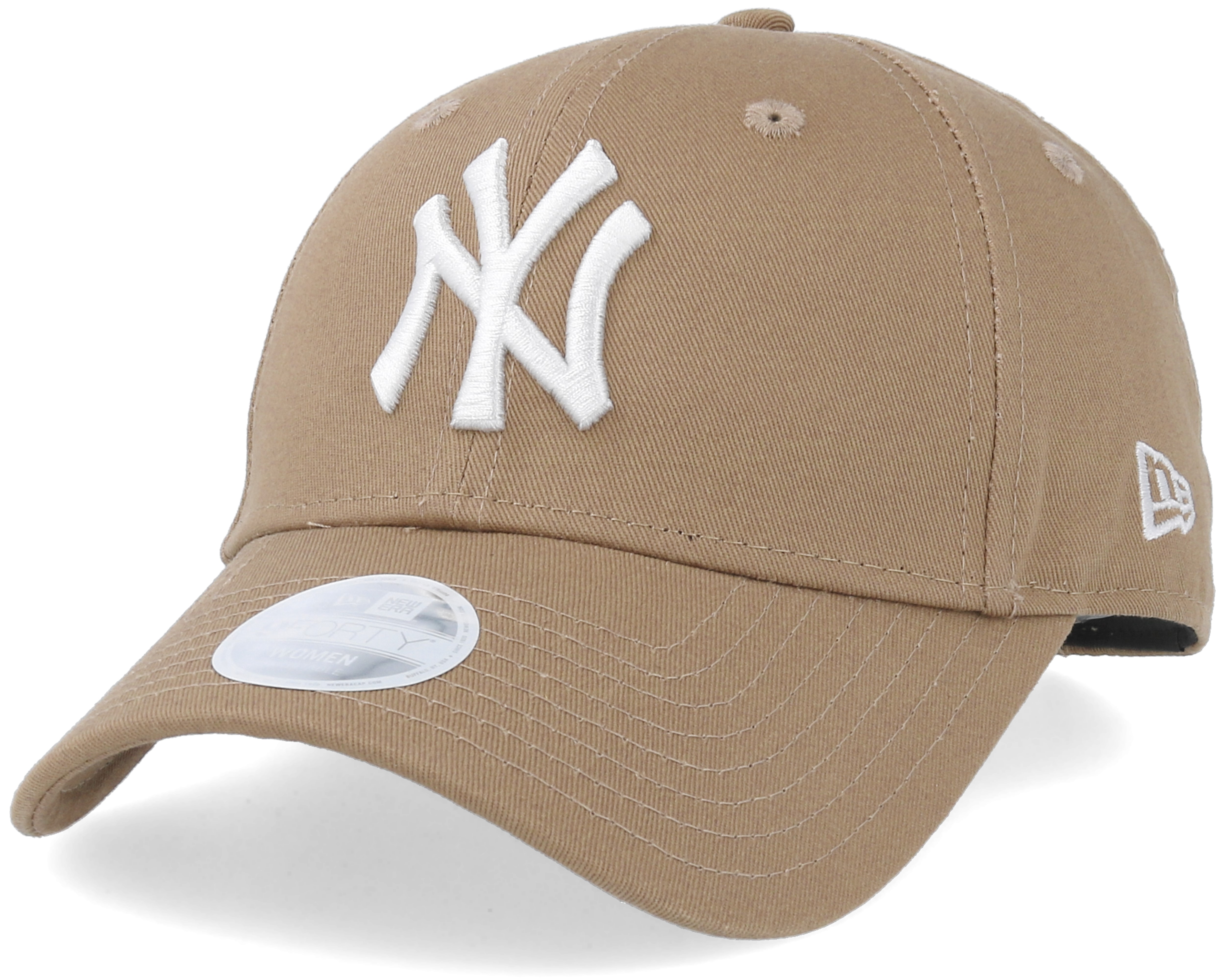 New York Yankees Women League Essential 9Forty Khaki/White Adjustable