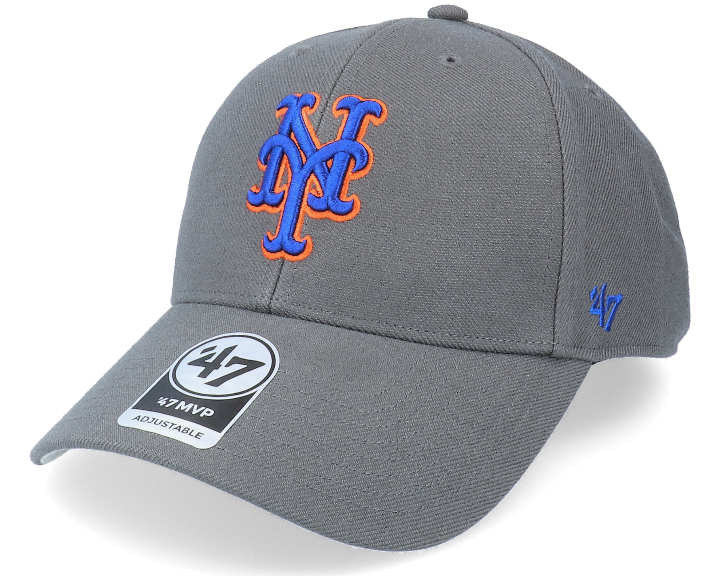 New York Mets Mvp Charcoal Adjustable 47 Brand caps