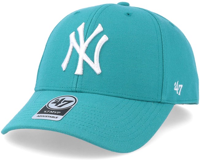 teal yankees hat