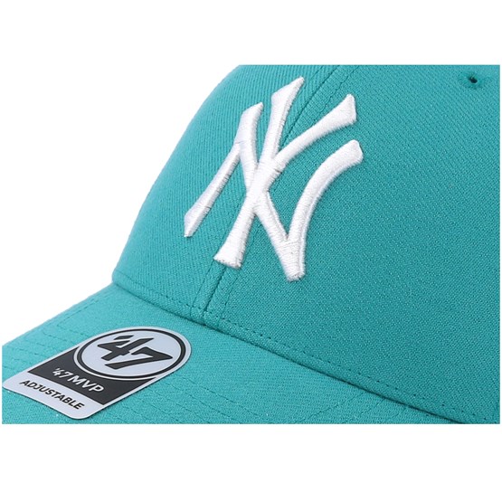teal yankees hat