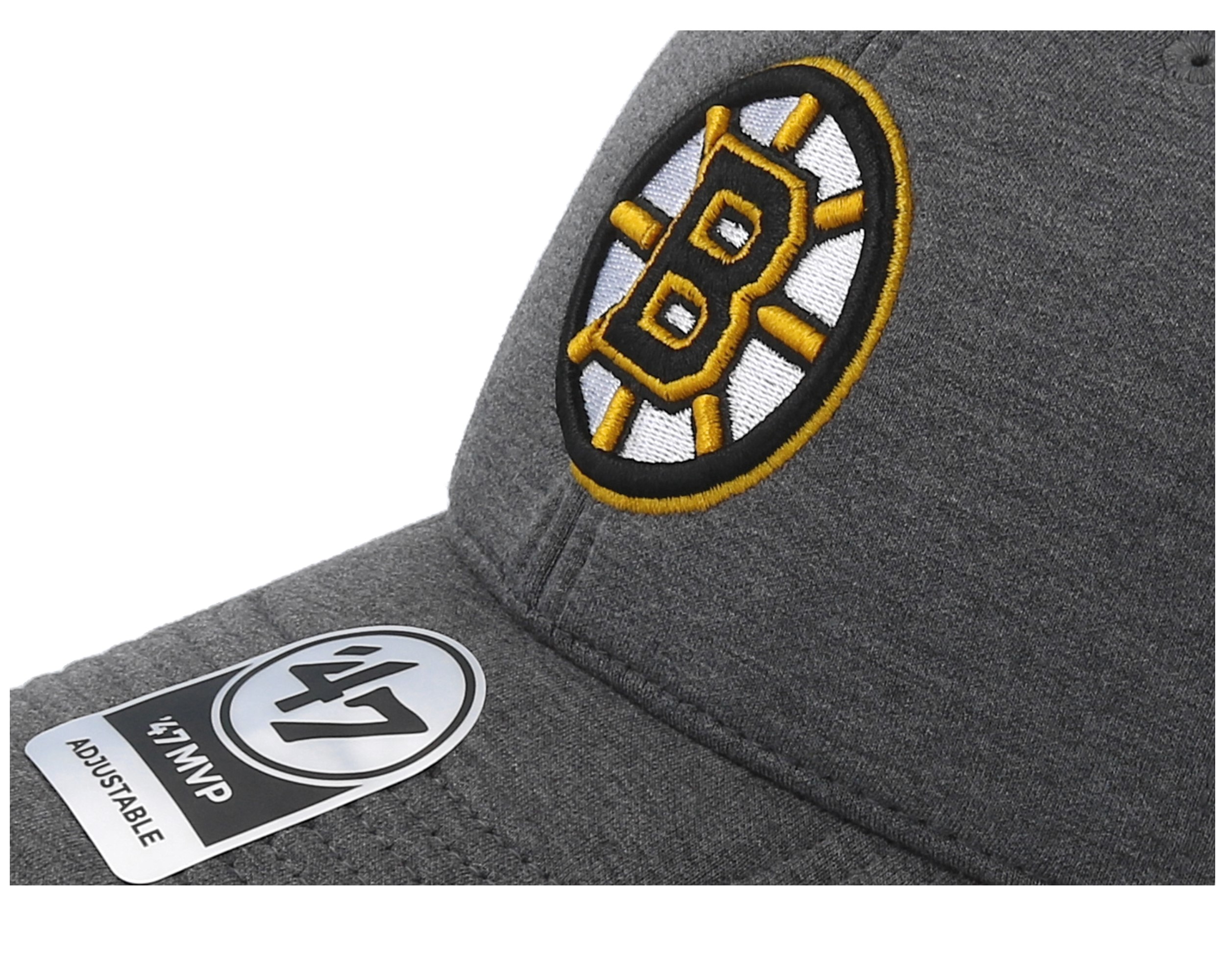 Boston Bruins Haskell 47 Mvp Charcoalwhite Adjustable 47 Brand Caps