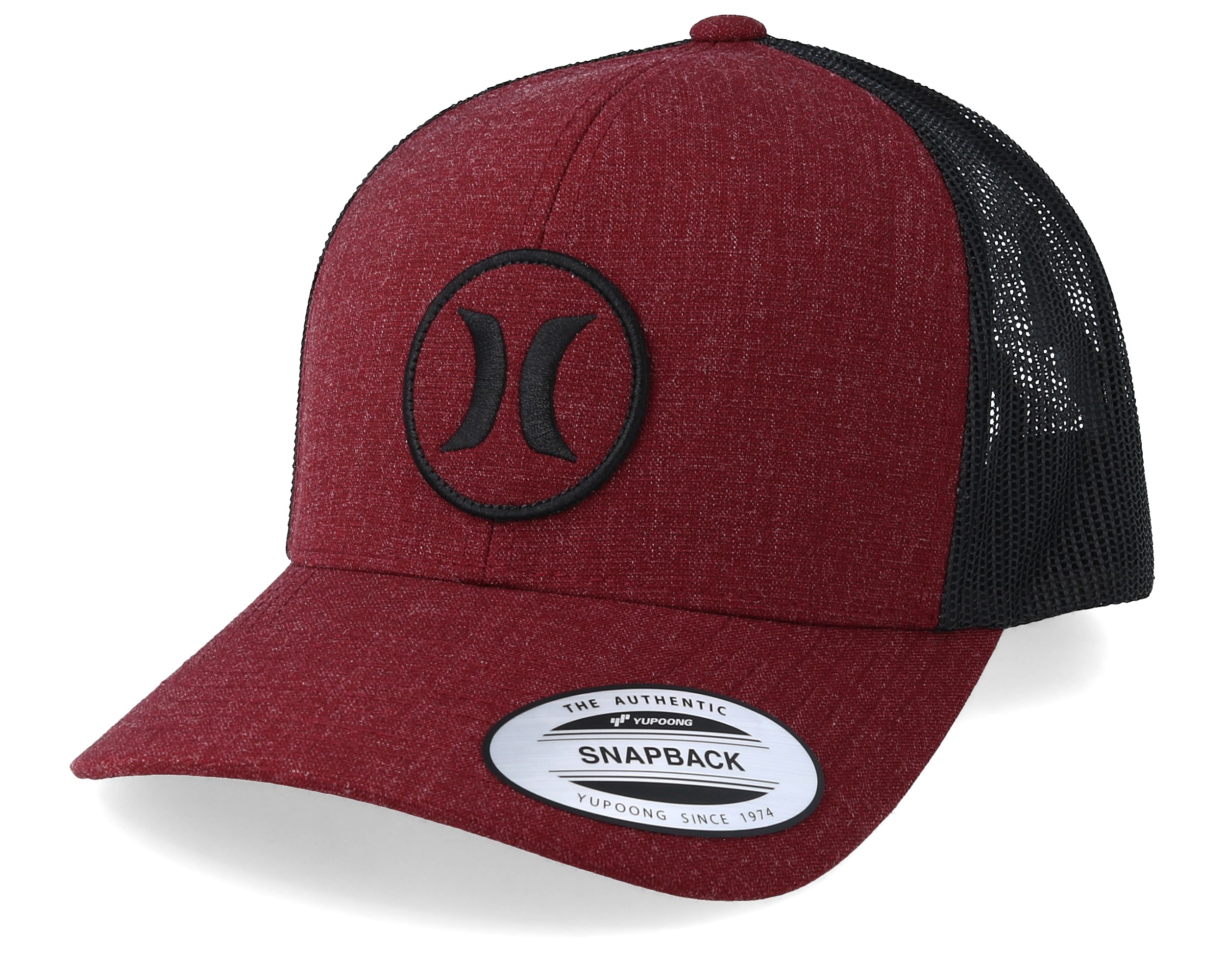 burgundy hurley hat