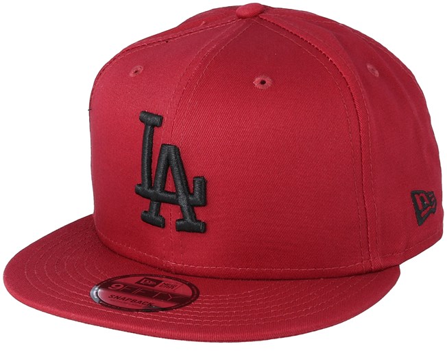 Los Angeles Dodgers League Essential 9Fifty Burgundy/Black Snapback ...