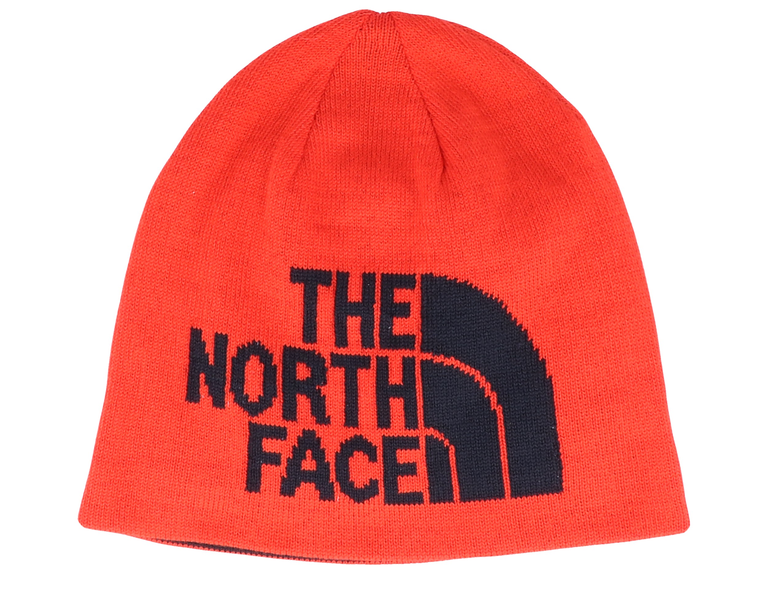 Highline Reversible Fiery Red/Black Traditional Beanie - The North Face