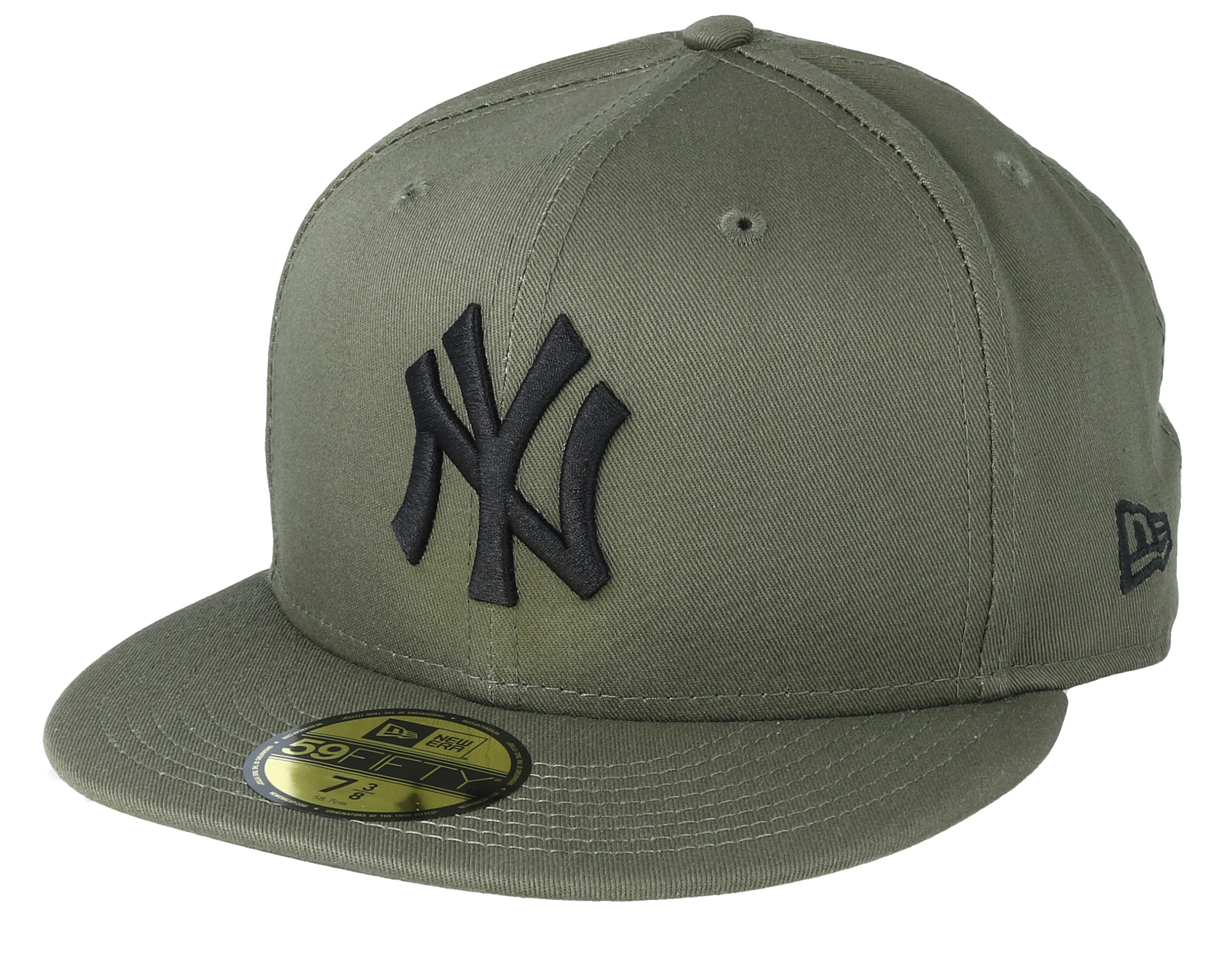 New York Yankees League Essential 59fifty Dark Green Black Fitted New Era Start Bone Hatstore