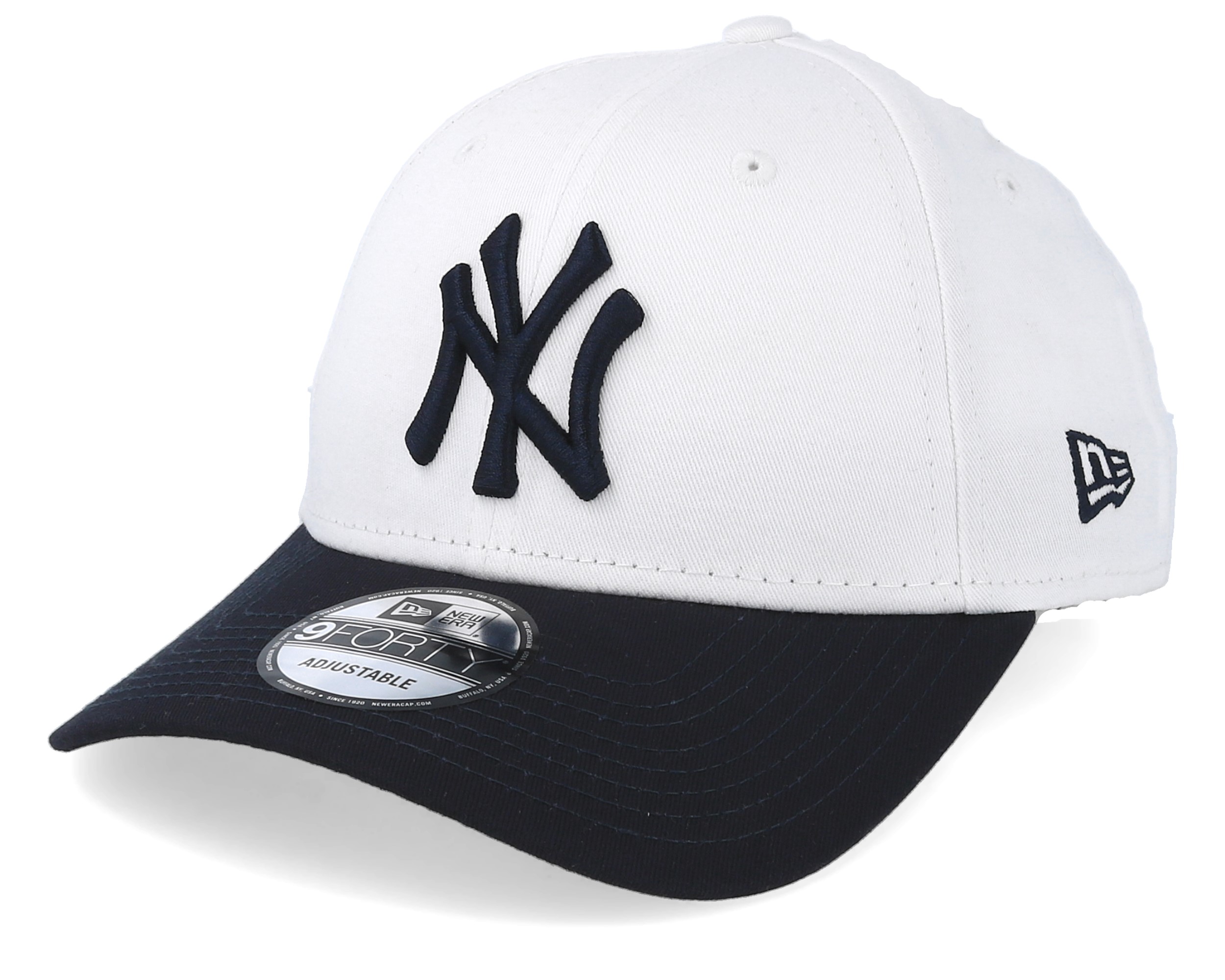New York Yankees Top Essential White/Navy Adjustable New Era caps
