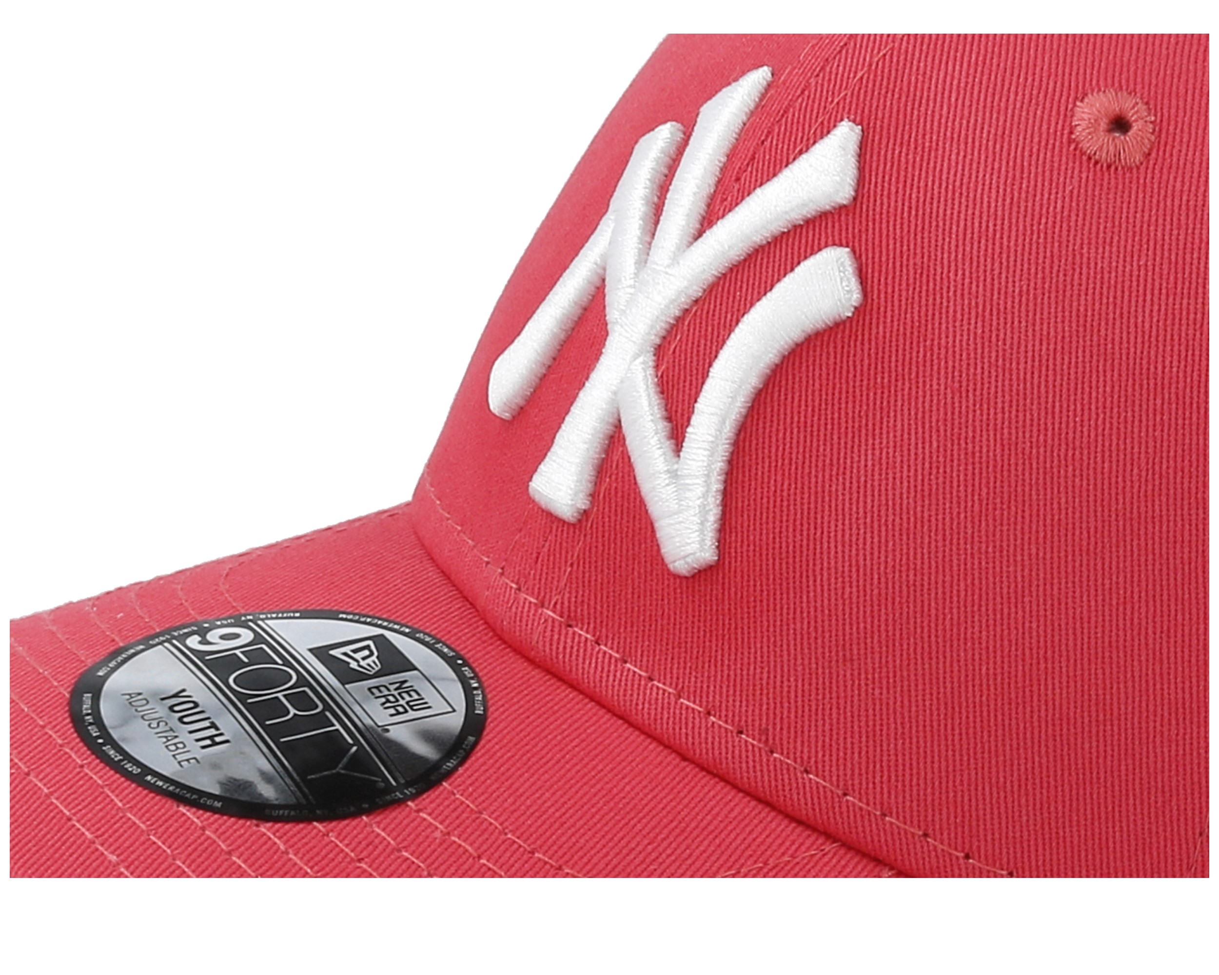 Kids New York Yankees Seasonal 9Forty Dark Pink/White Adjustable - New Era cap - Hatstore.de