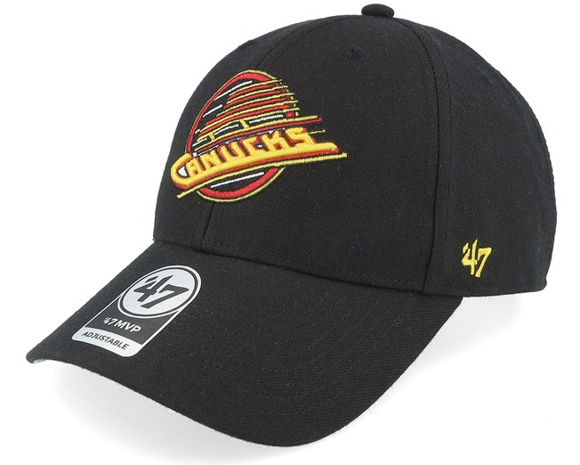 Vancouver Canucks Mvp Vintage Black Yellow Adjustable 47 Brand