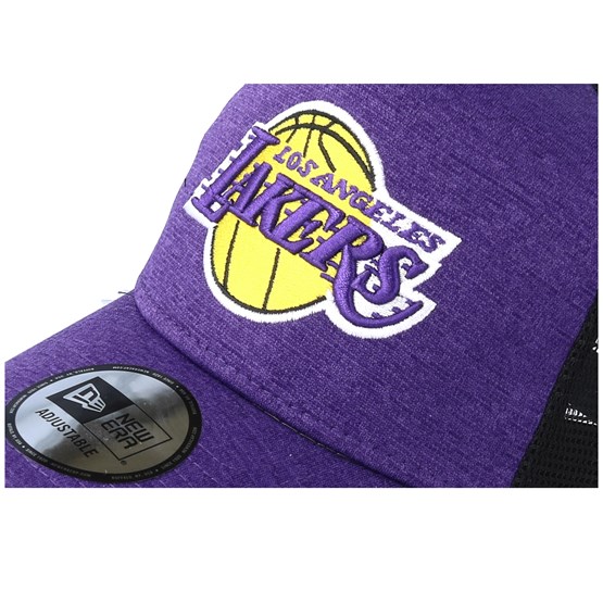 La Lakers Shadow Tech Purple Black Trucker New Era Caps Hatstoreworld Com