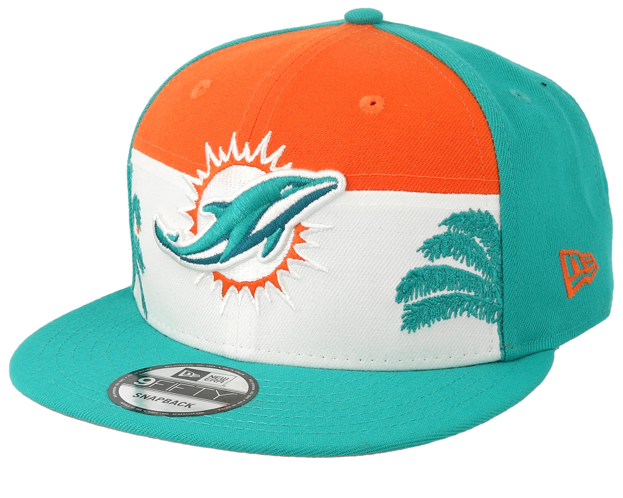 Miami Dolphins 9Fifty NFL Draft 2019 Orange/White/Teal Snapback New