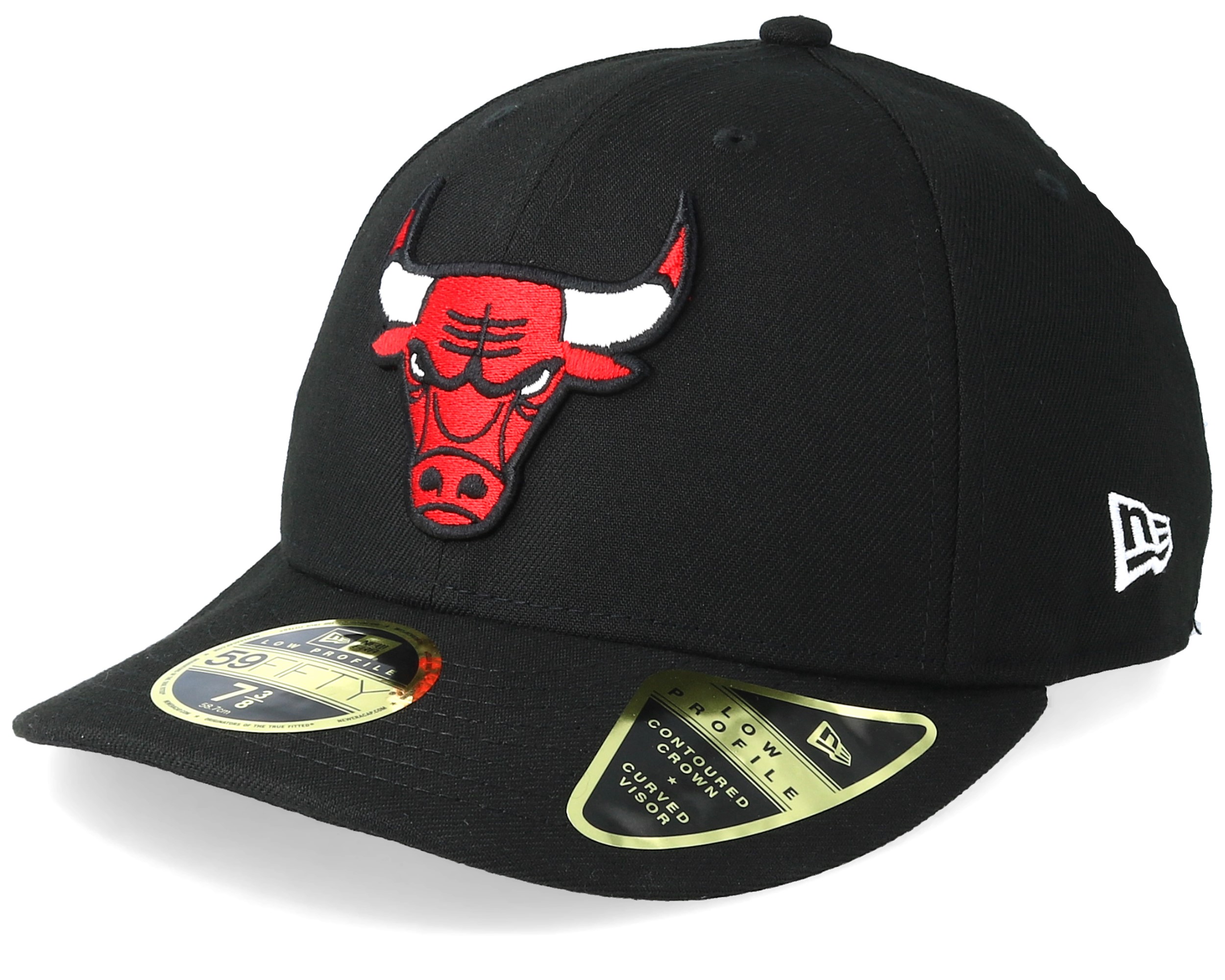 Chicago Bulls Low Profile 59Fifty Black Fitted - New Era - Bearded Man ...