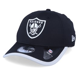 Oakland Raiders Dark Base Skull Black Black Traditional Beanie
