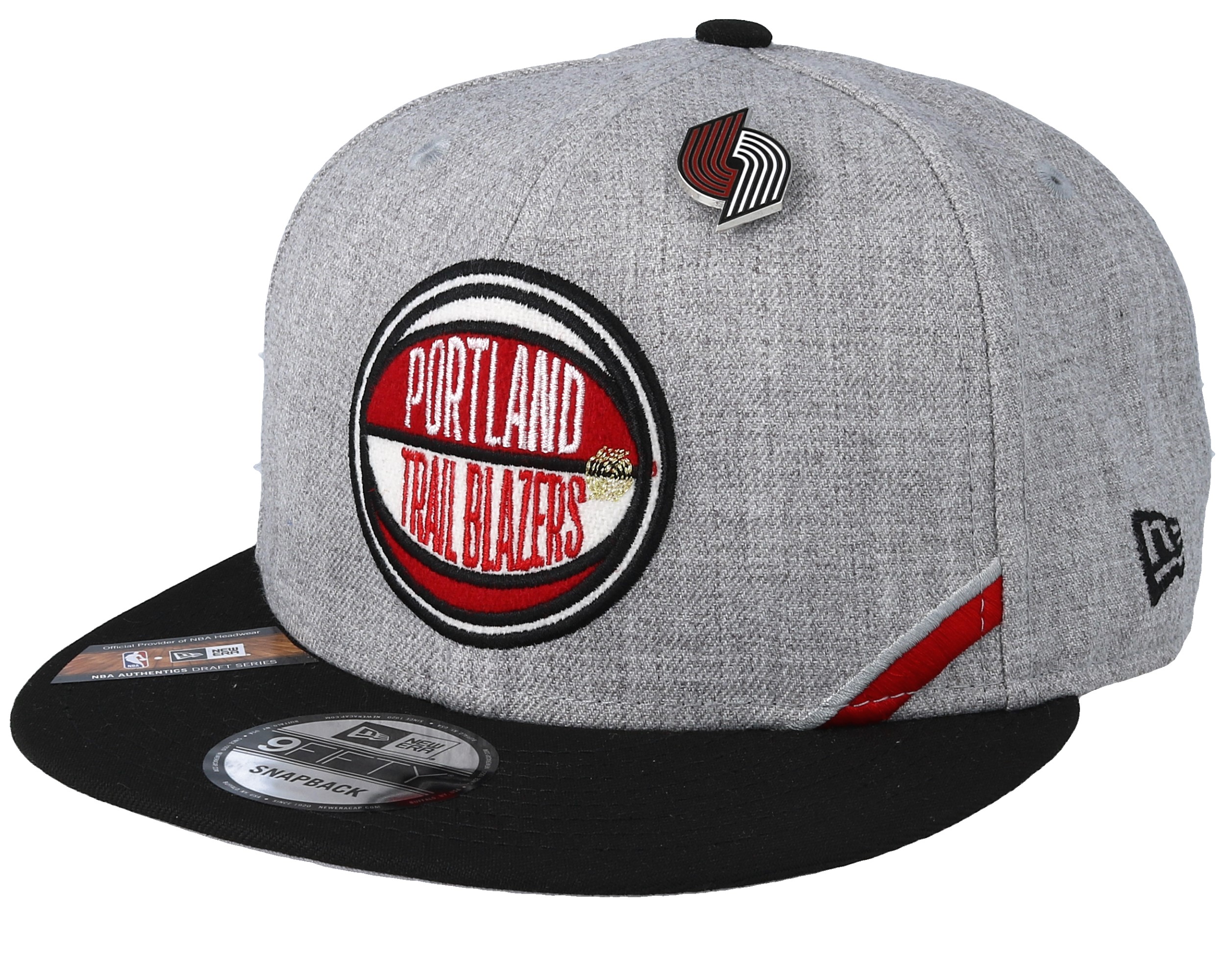 Men's New Era White/Black Portland Trail Blazers 2025 NBA Draft A-Frame 59FIFTY Fitted Hat