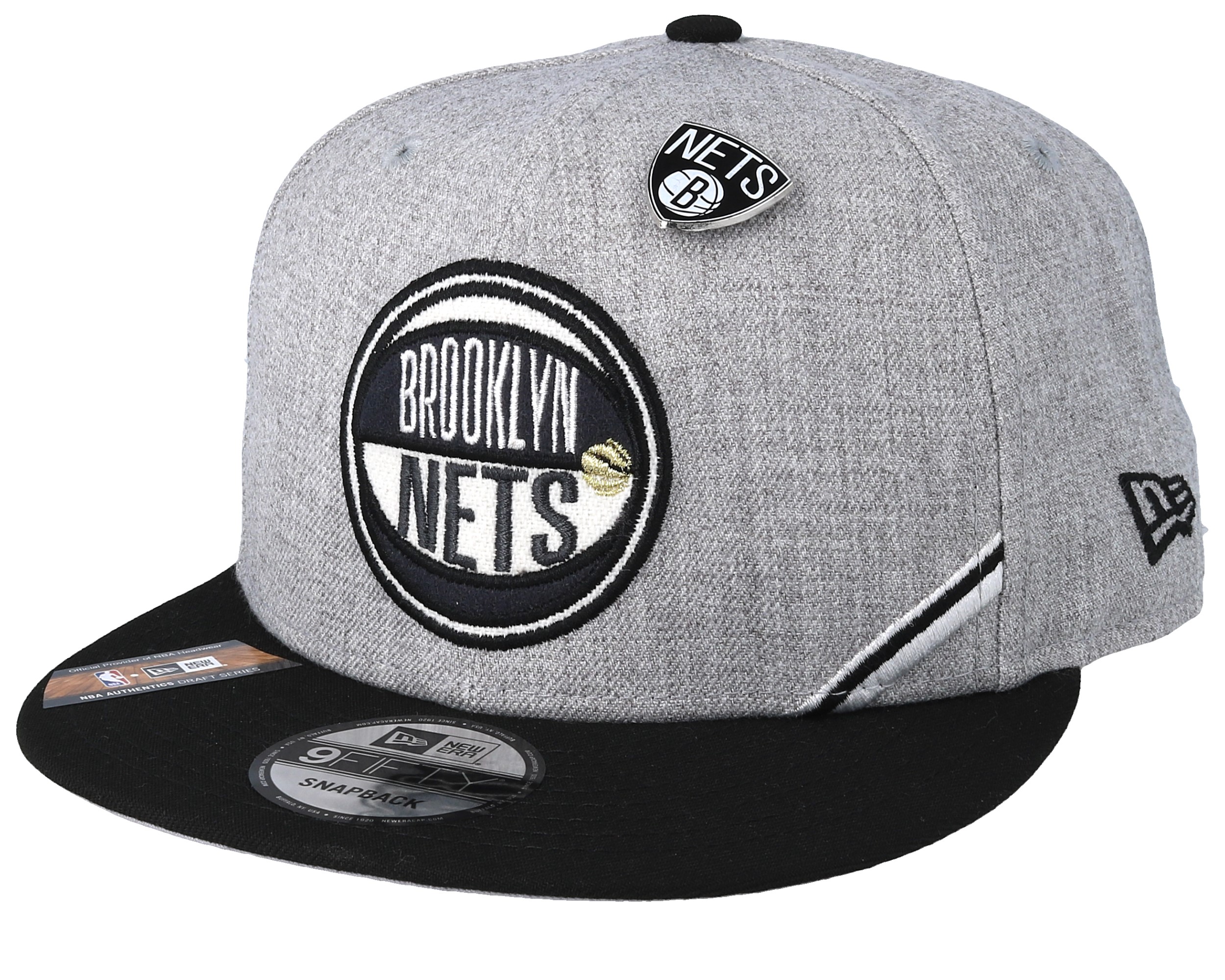 Brooklyn Nets 19 NBA 9Fifty Draft Heather Grey/Black Snapback New Era
