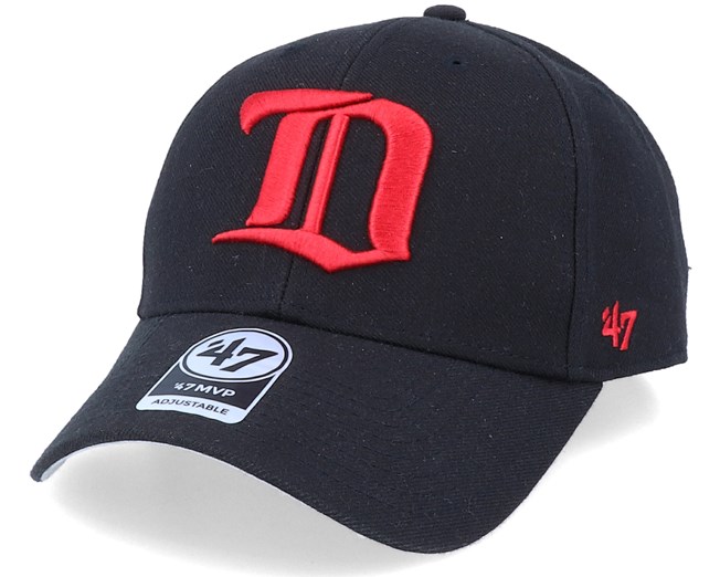 Black/Red 47 Brand Vintage Detroit Red 