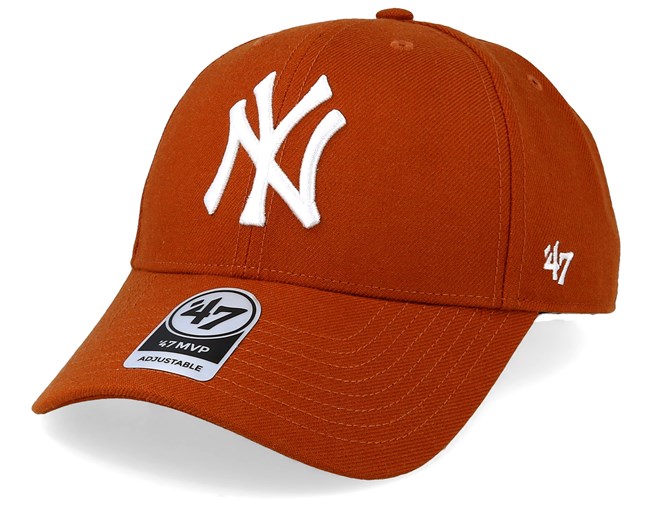 New York Yankees 47 Mvp Wool Burnt Orange/White Adjustable - 47 Brand ...