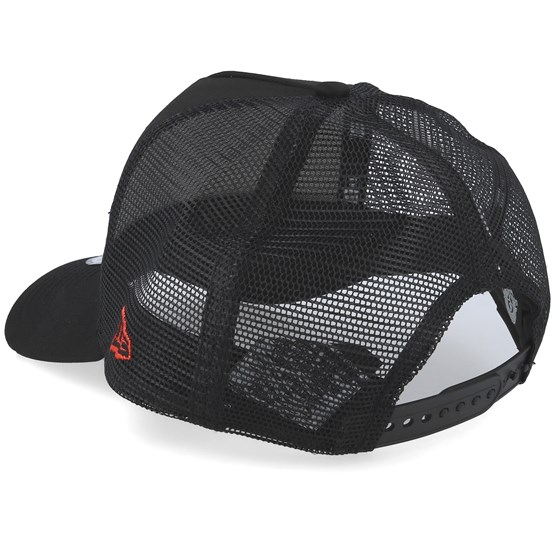 a frame trucker hat