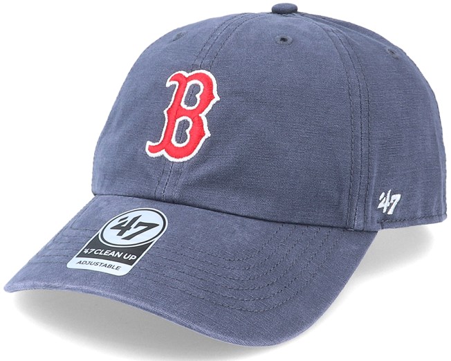 Boston Red Sox Upland Clean Up Dad Cap Vintage Navy Adjustable 47 Brand Cap Hatstore De