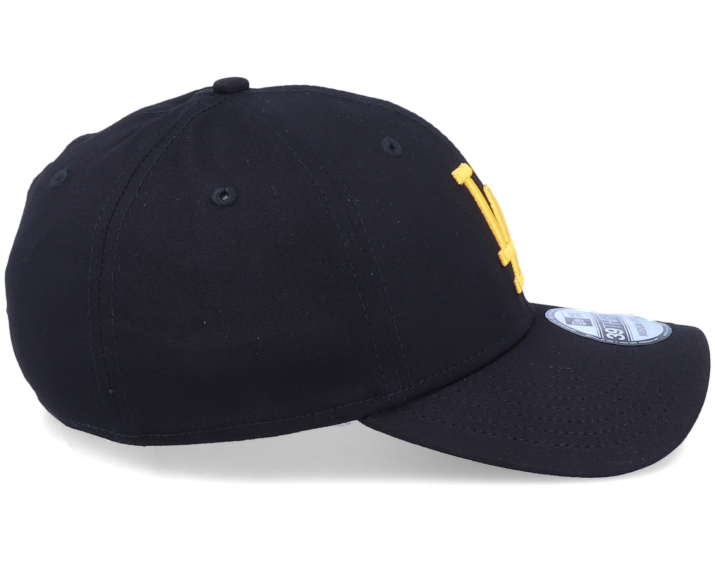 Casquette New Era 39Thirty Los Angeles Dodgers Noir - 97% Coton, Neuf Avec étiquettes