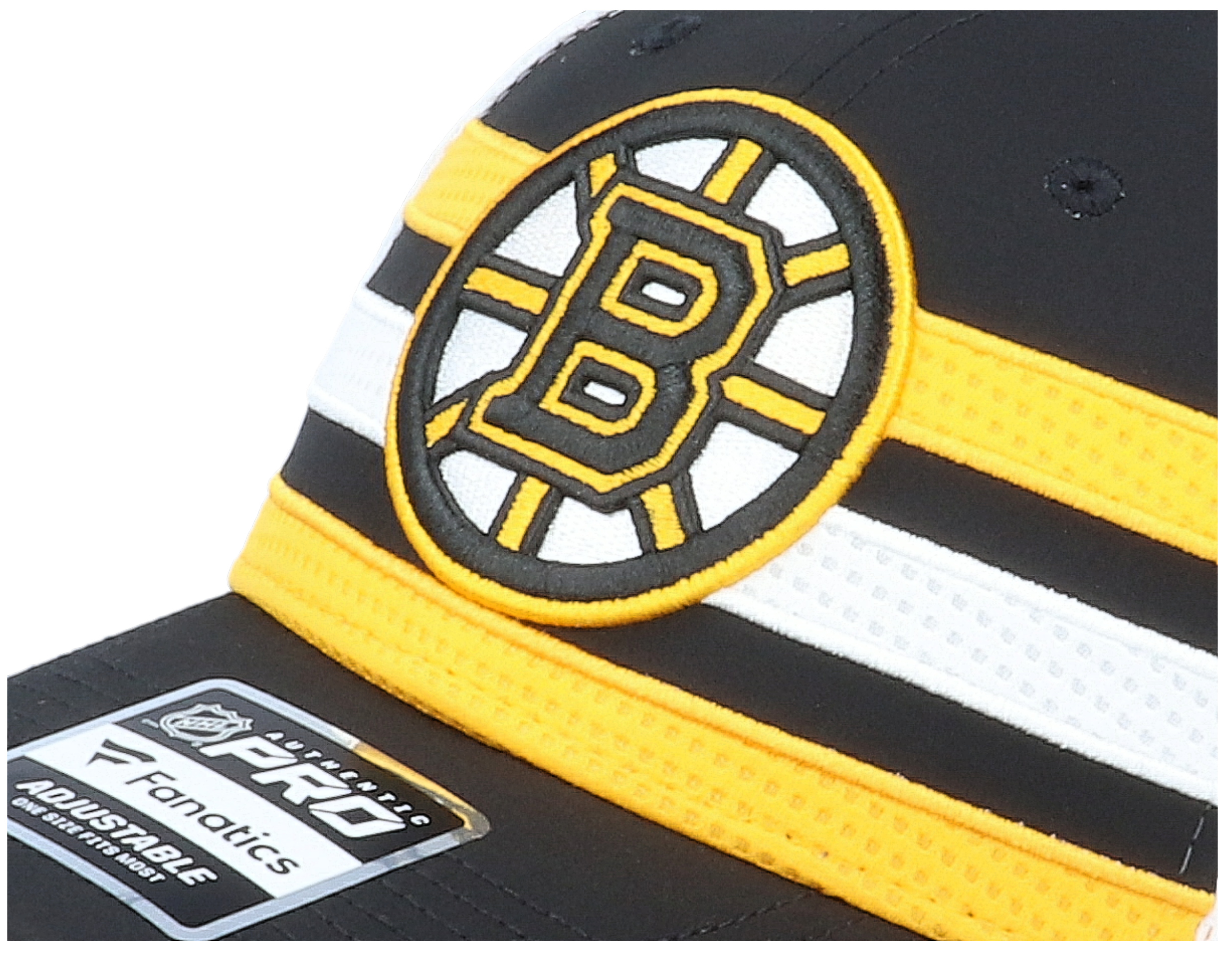 Boston Bruins Authentic Pro Draft Black/White Trucker Fanatics caps