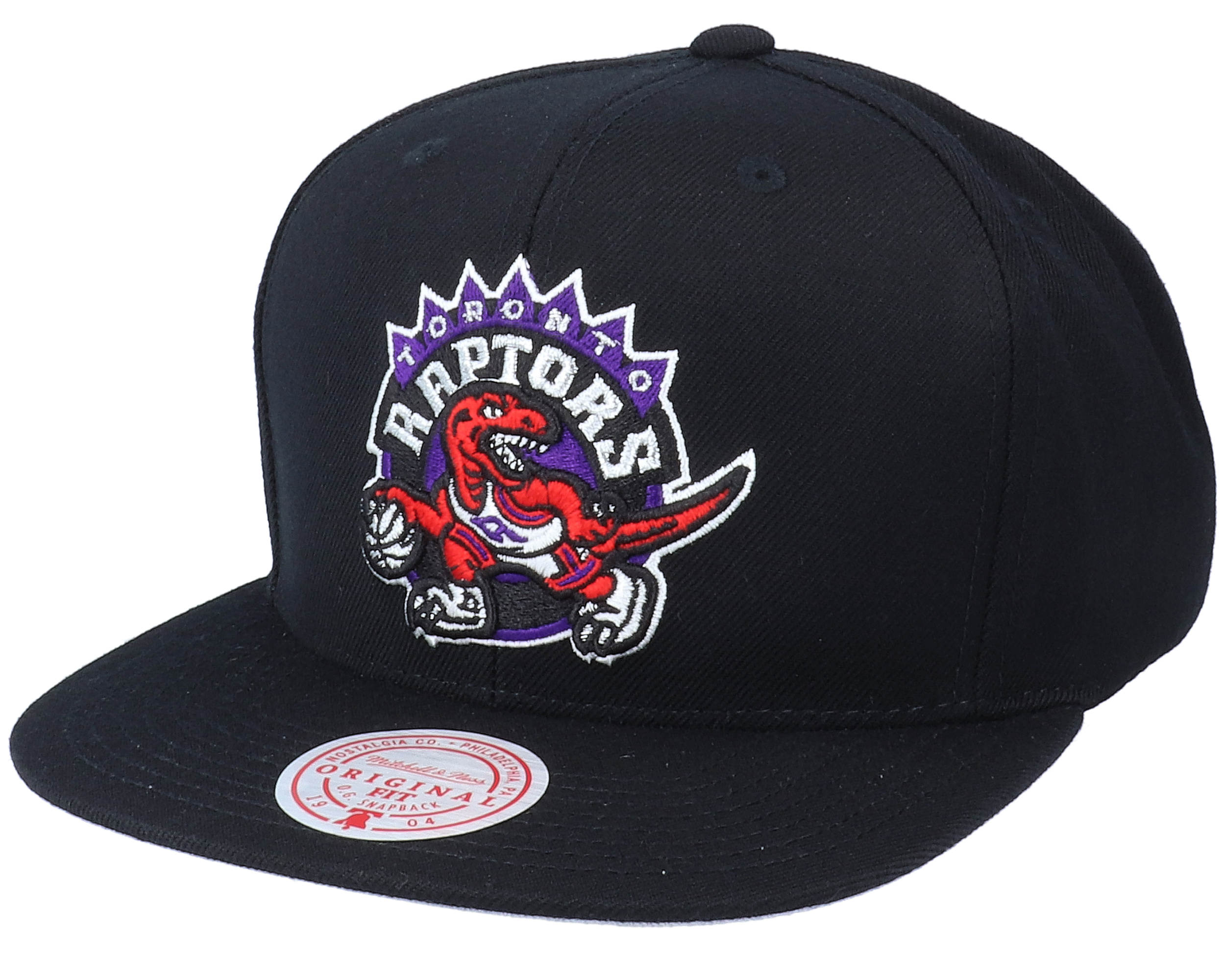 Toronto Raptors Wool Solid Black Snapback - Mitchell & Ness caps ...