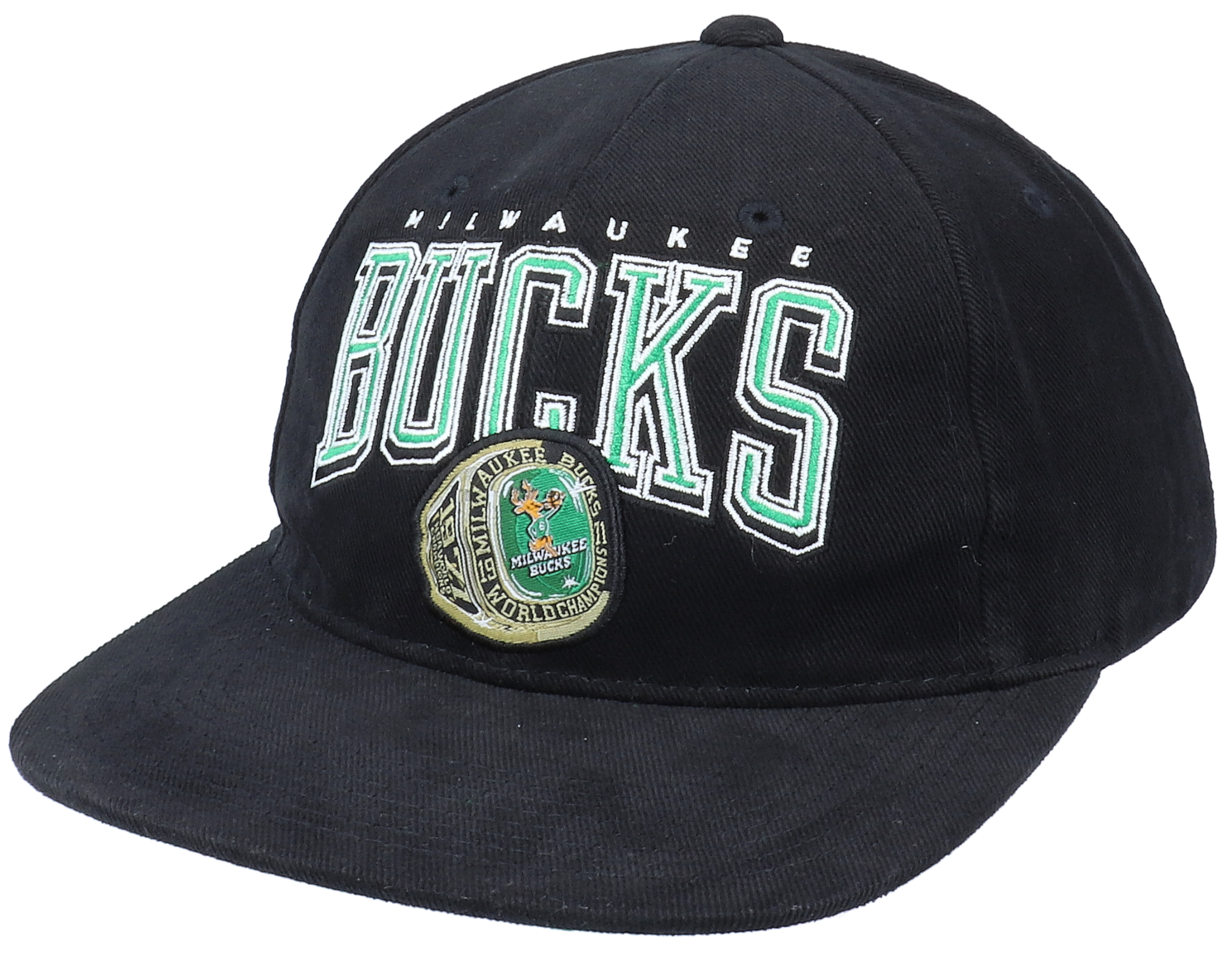 Milwaukee Bucks Deadstock Champs Black Snapback - Mitchell ...
