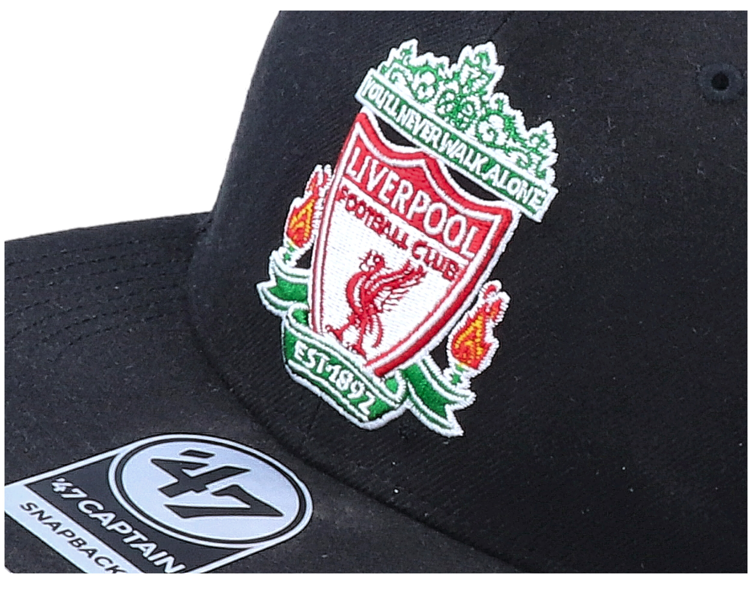 Hatstore Exclusive Liverpool FC Crest Black Snapback - 47 ...