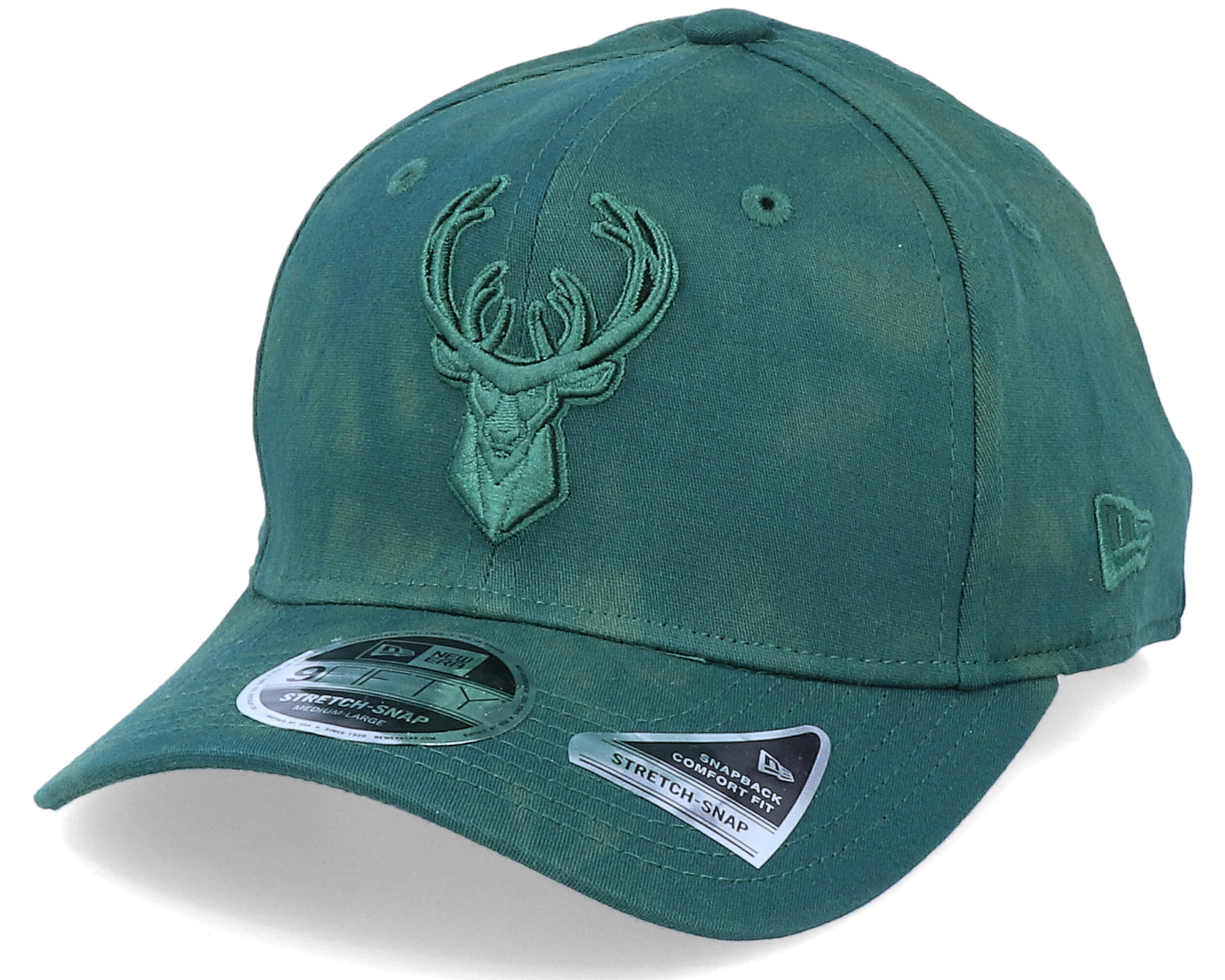 Milwaukee Bucks Team Tie Dye 9Fifty Stretch Snap Green ...