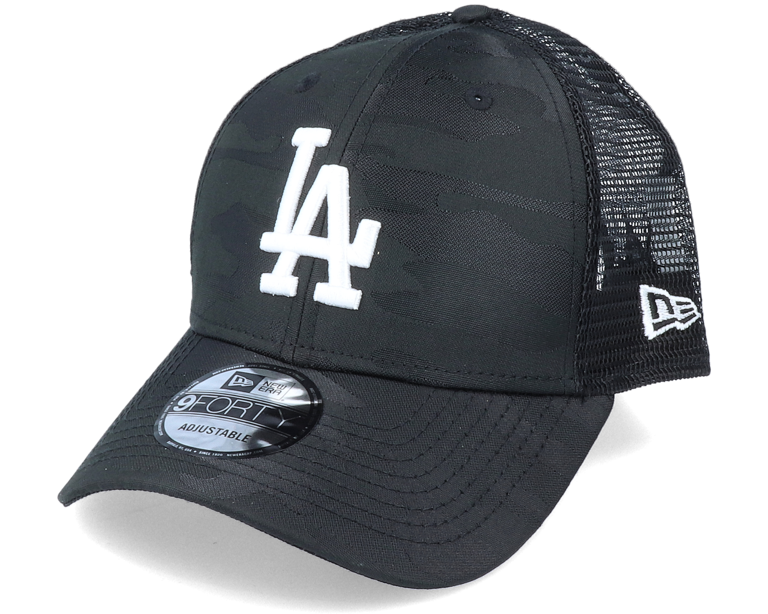 Los Angeles Dodgers Seasonal 9Forty The League Black Camo Trucker - New ...