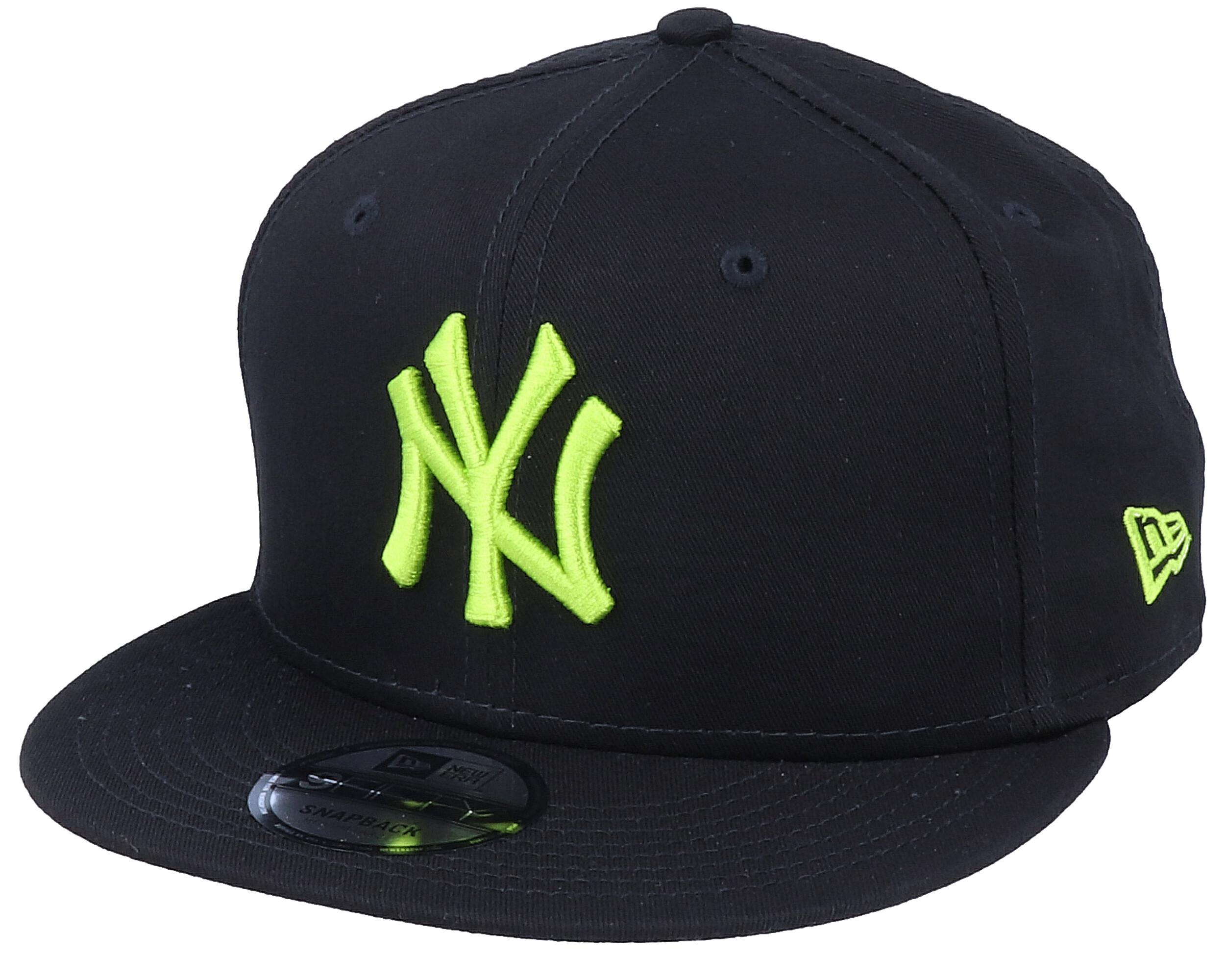 New York Yankees League Essential 9Fifty Black/Lime Green Snapback